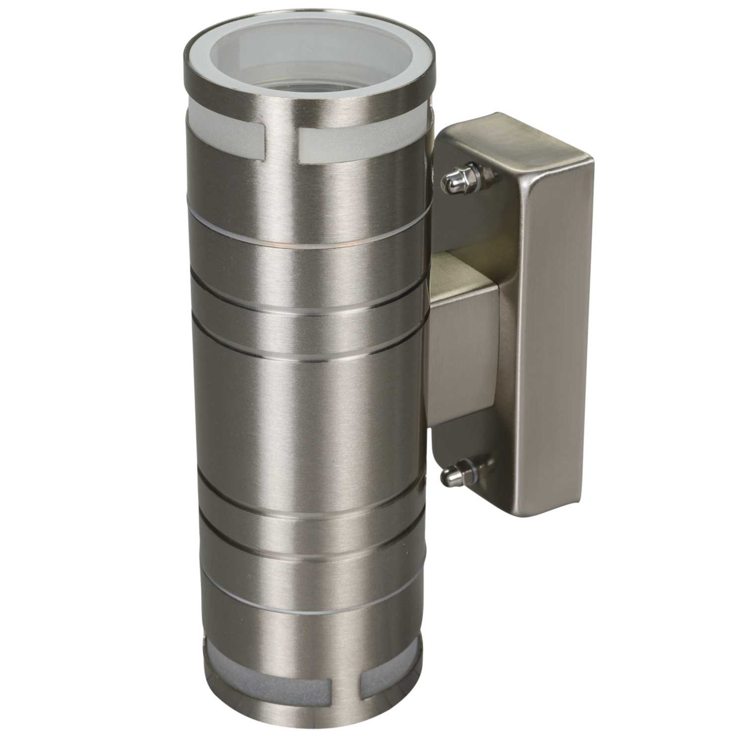 Searchlight GU10 LED Up and Down Wall Light Stainless Steel (20182LED