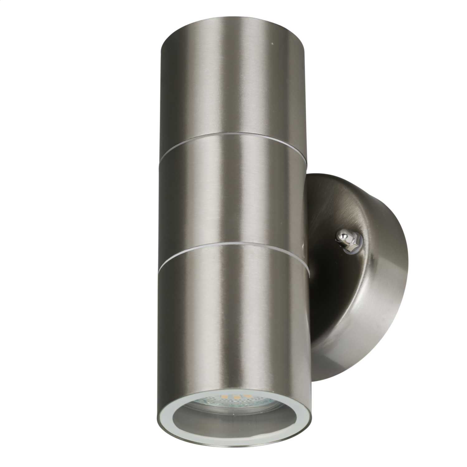 Searchlight 6w Gu10 Led Up And Down Wall Light Stainless Steel (5008-2 