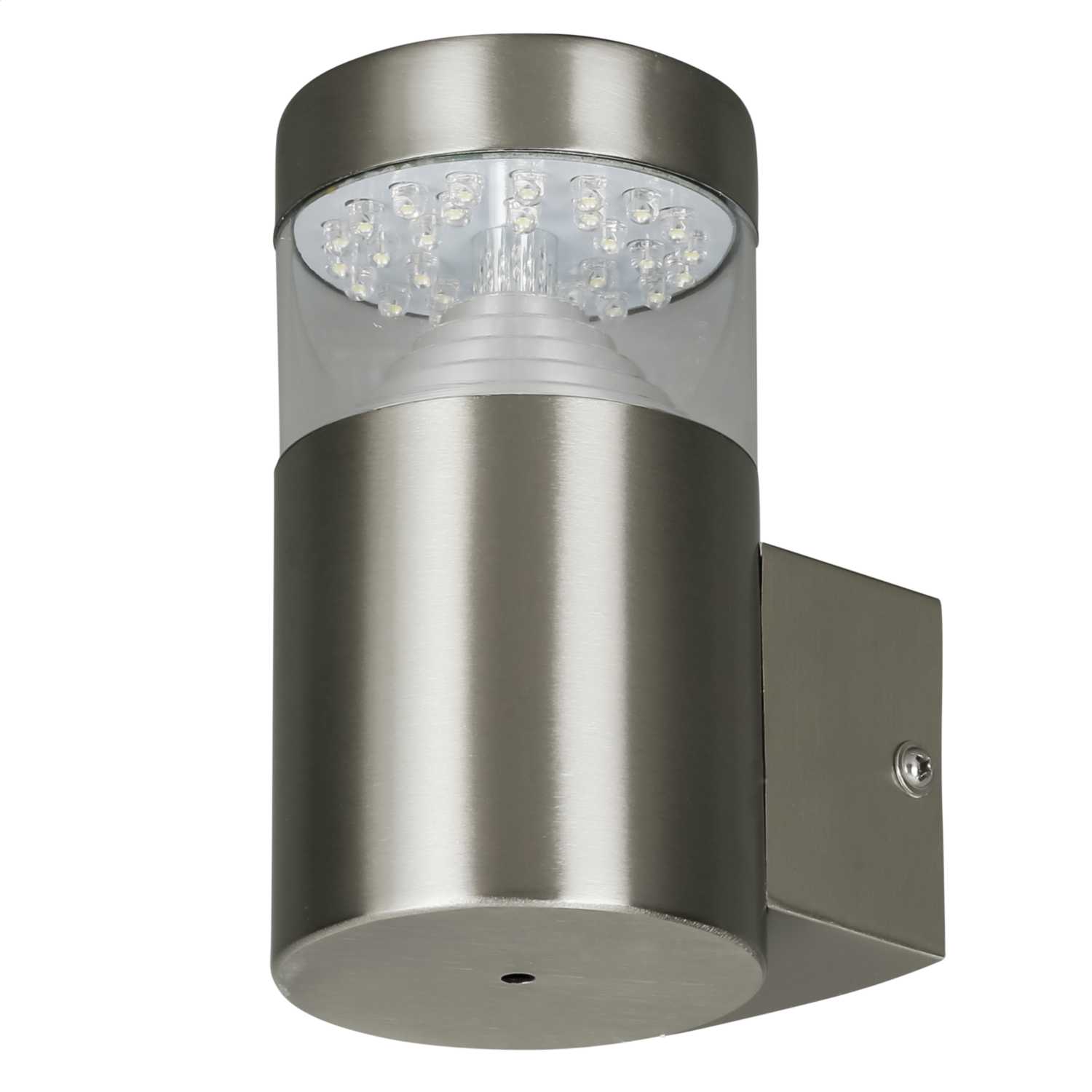 Searchlight 1.8W 30 LED Outdoor Wall Light Brushed Chrome (7508) | CEF