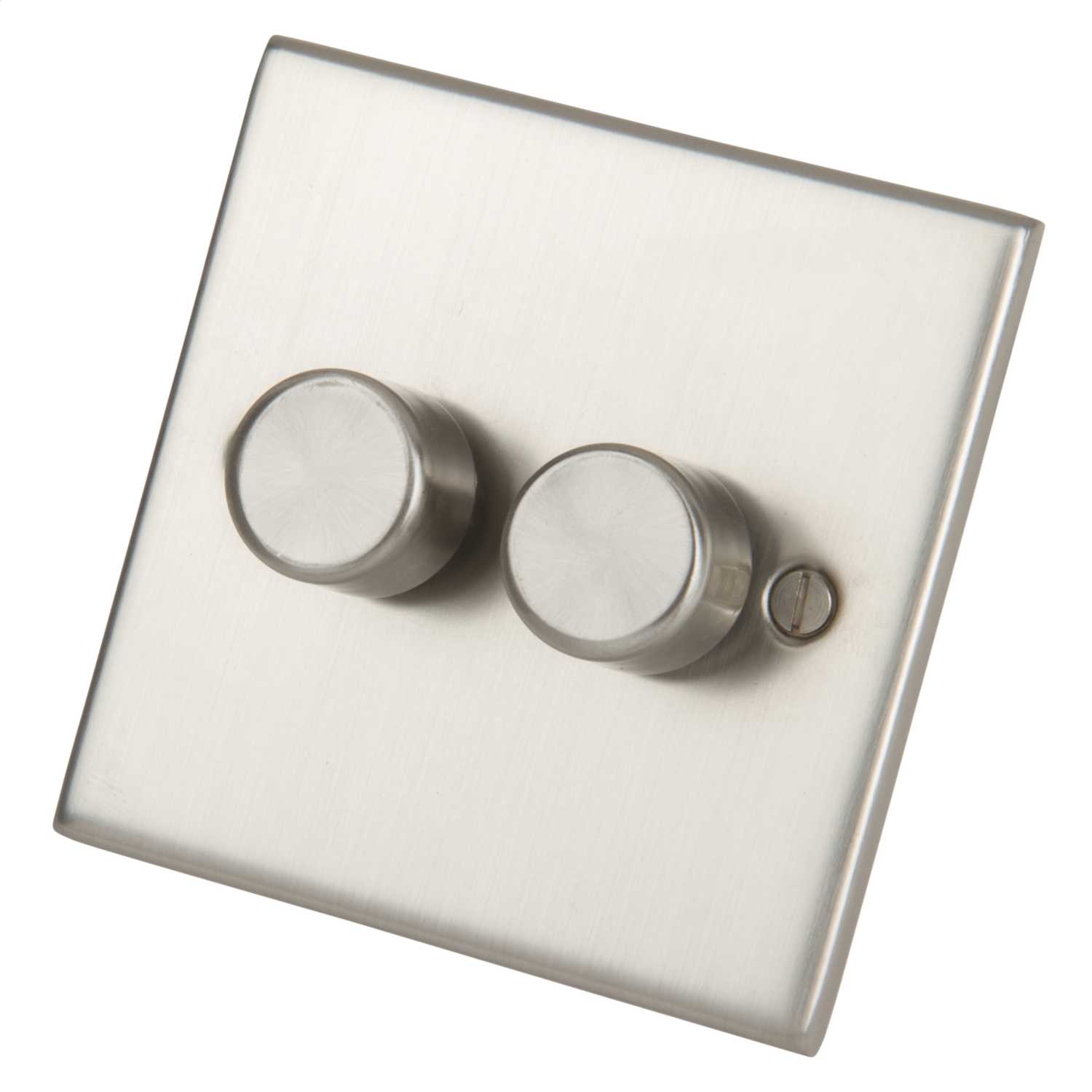 LGA Selectric 5M 400W 2 Gang 2 Way Dimmer Switch Satin Chrome (DSL110