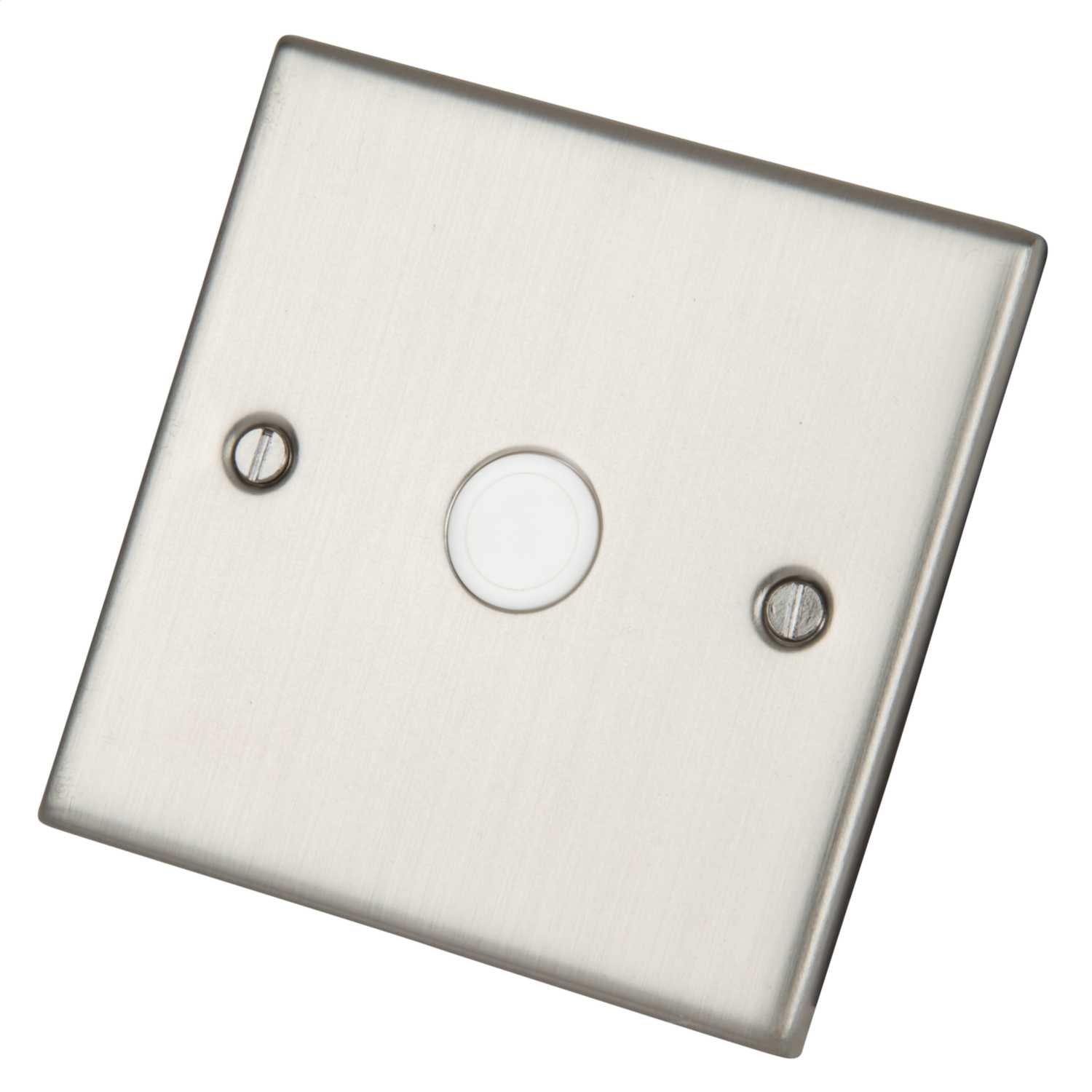 LGA Selectric 5M 20A Flex Outlet Plate White Insert Satin Chrome ...