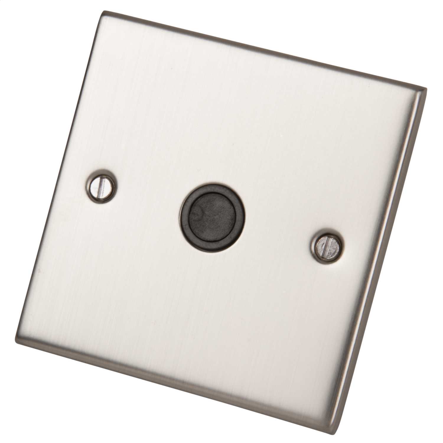 LGA Selectric 5M 20A Flex Outlet Plate Black Insert Satin Chrome ...