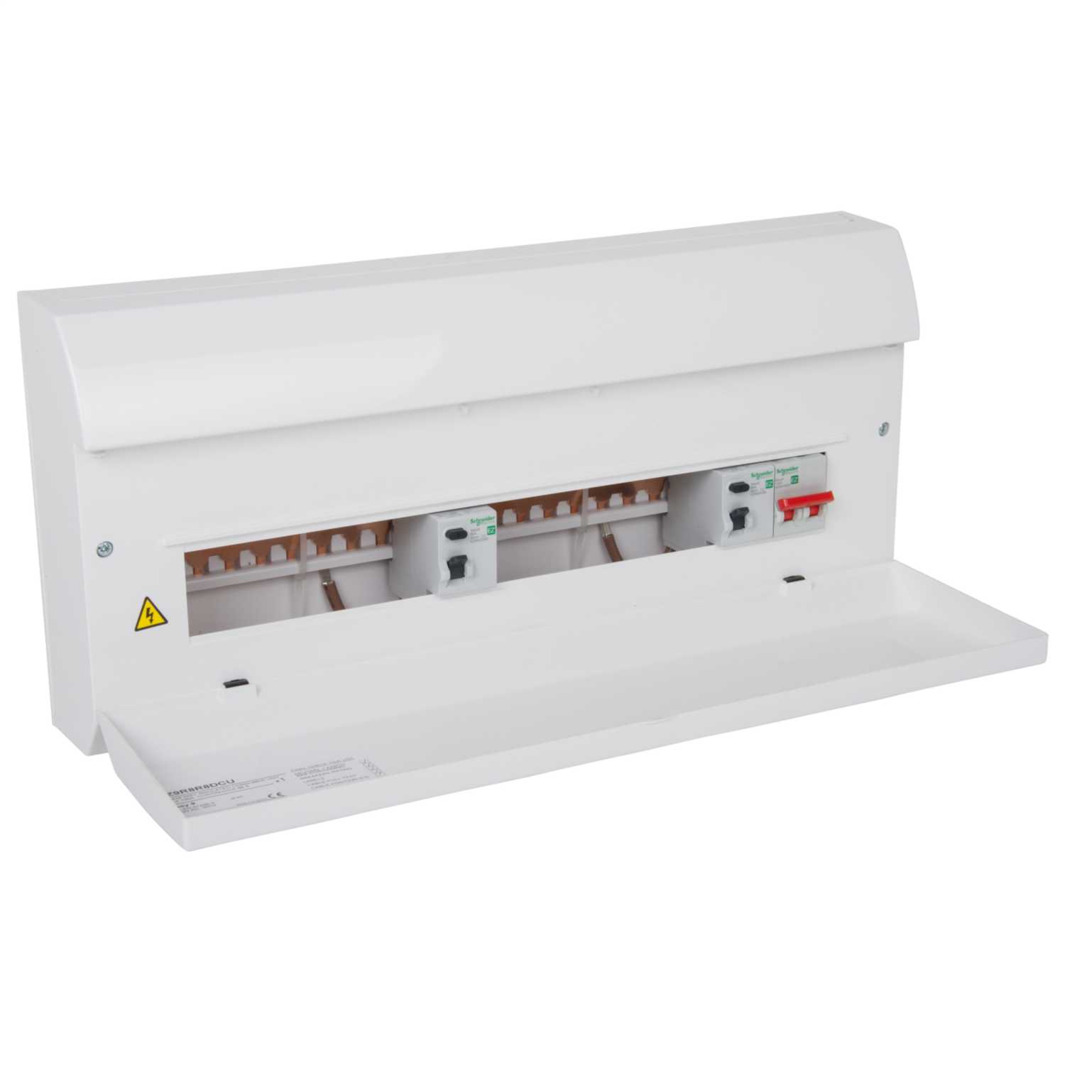 Schneider Easy9+ 8 + 8 Dual 80A RCD Insulated Consumer Unit (EZ9R8R8DCU) CEF