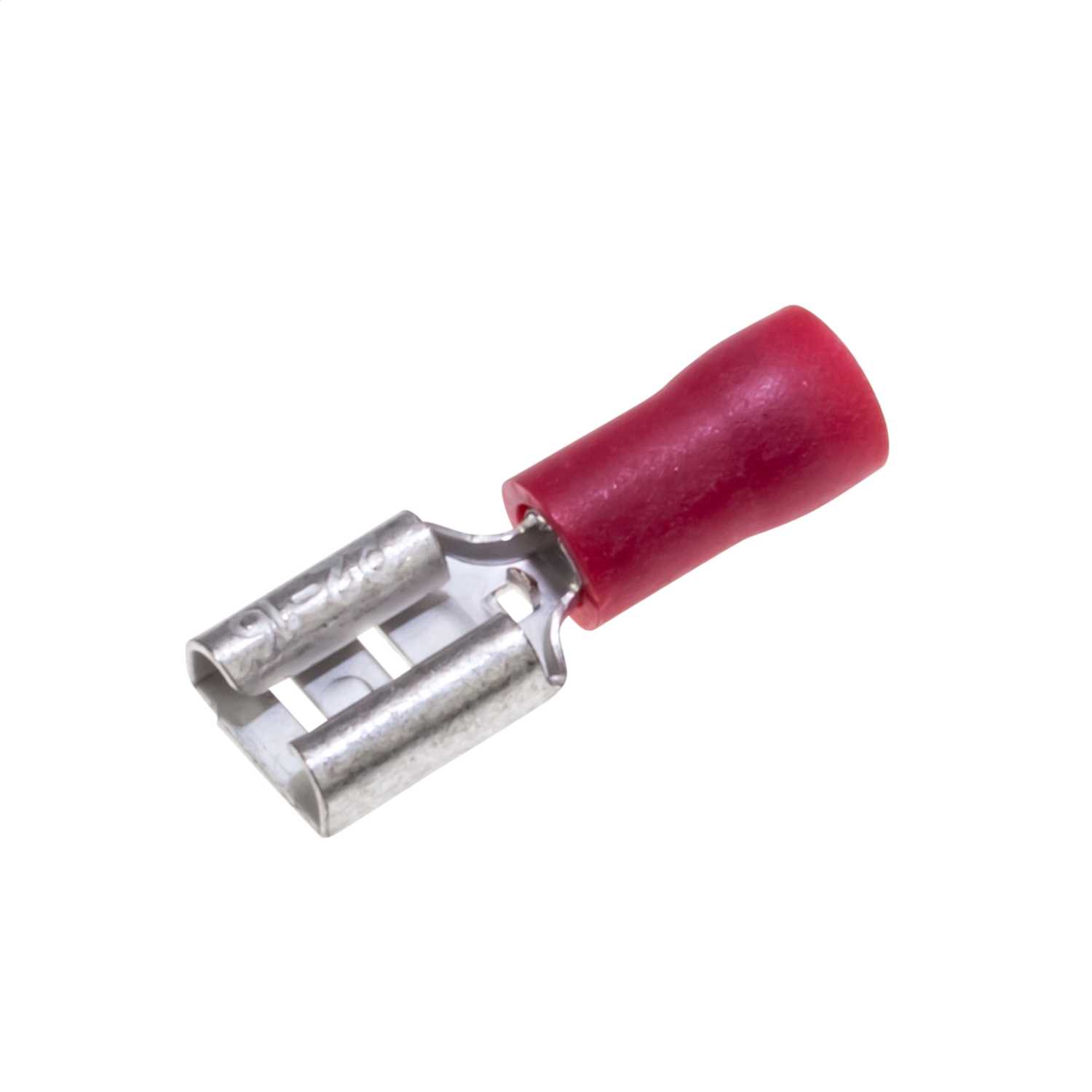 Engex 6.3mm Red Female Crimp Lugs for 1.5mm Cables (Pack of 100