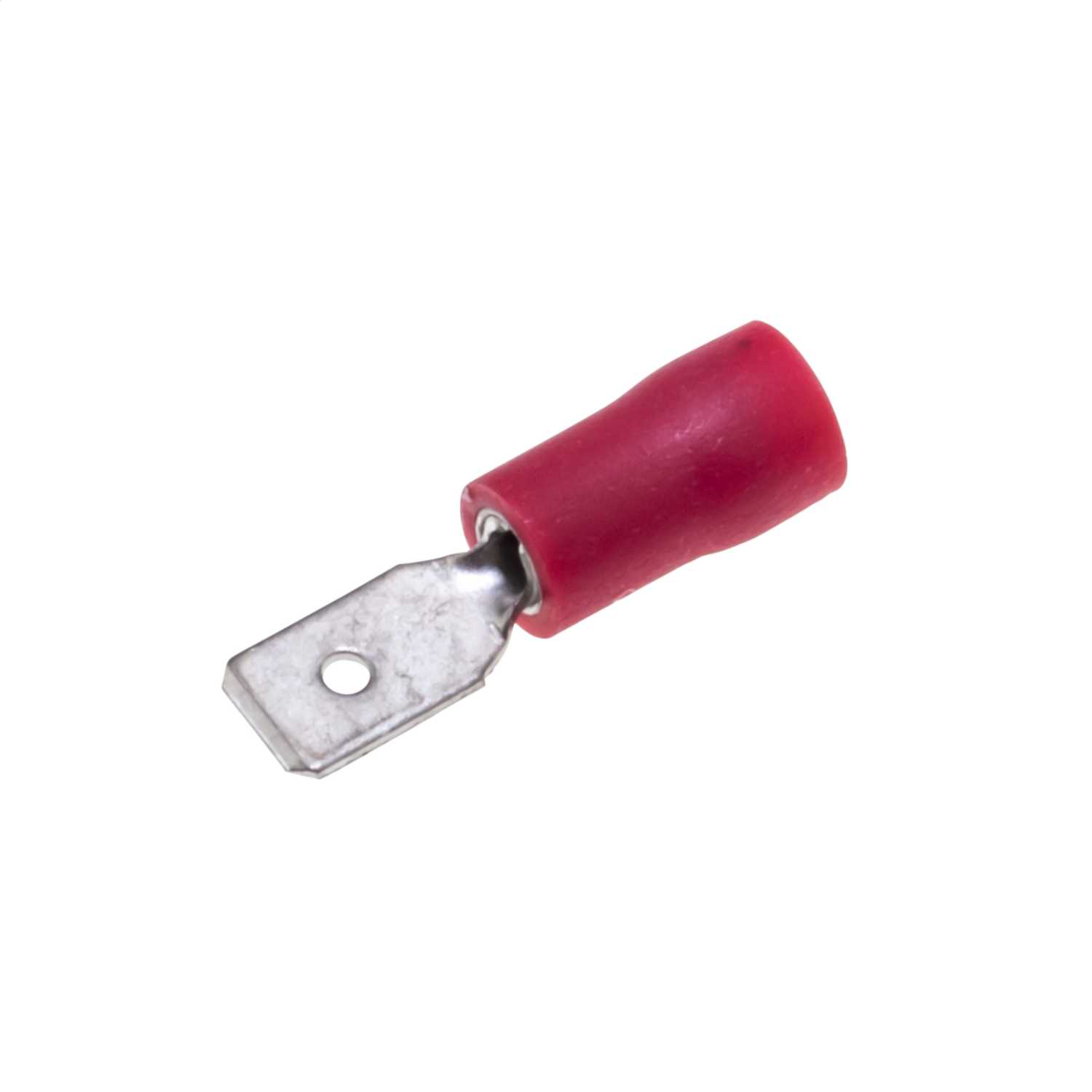 Engex 4.8mm Red Male Spade Crimp Lugs for 1.5mm Cables (Pack of 100