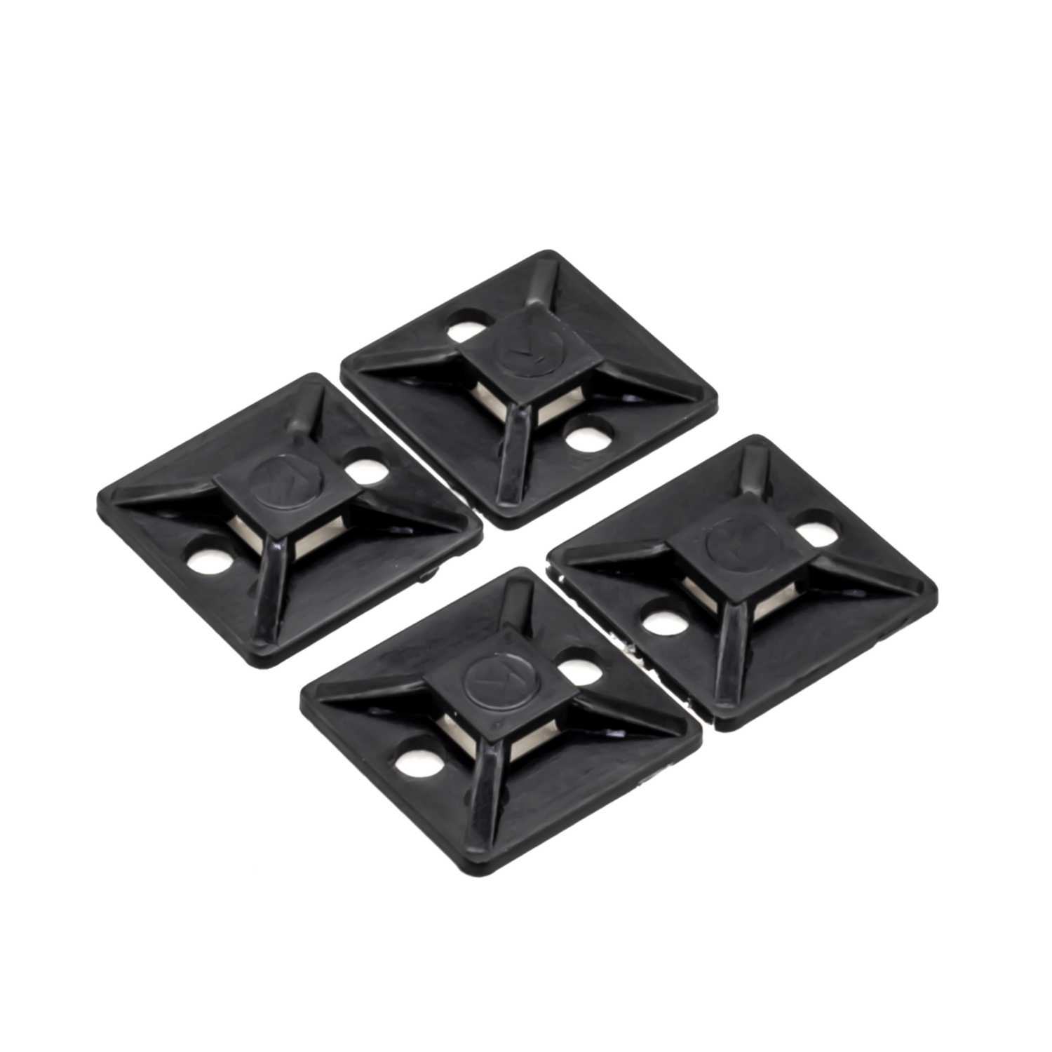 Engex 20mm x 20mm Cable Tie Base Black (Pack of 100) (650018) CEF