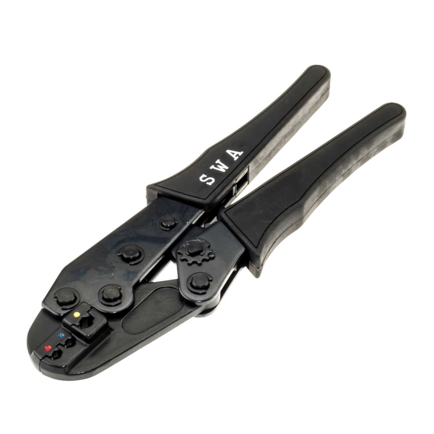 SWA 0.5mm² to 6mm² Hand Ratchet Crimp Tool and Insulated Terminals Kit