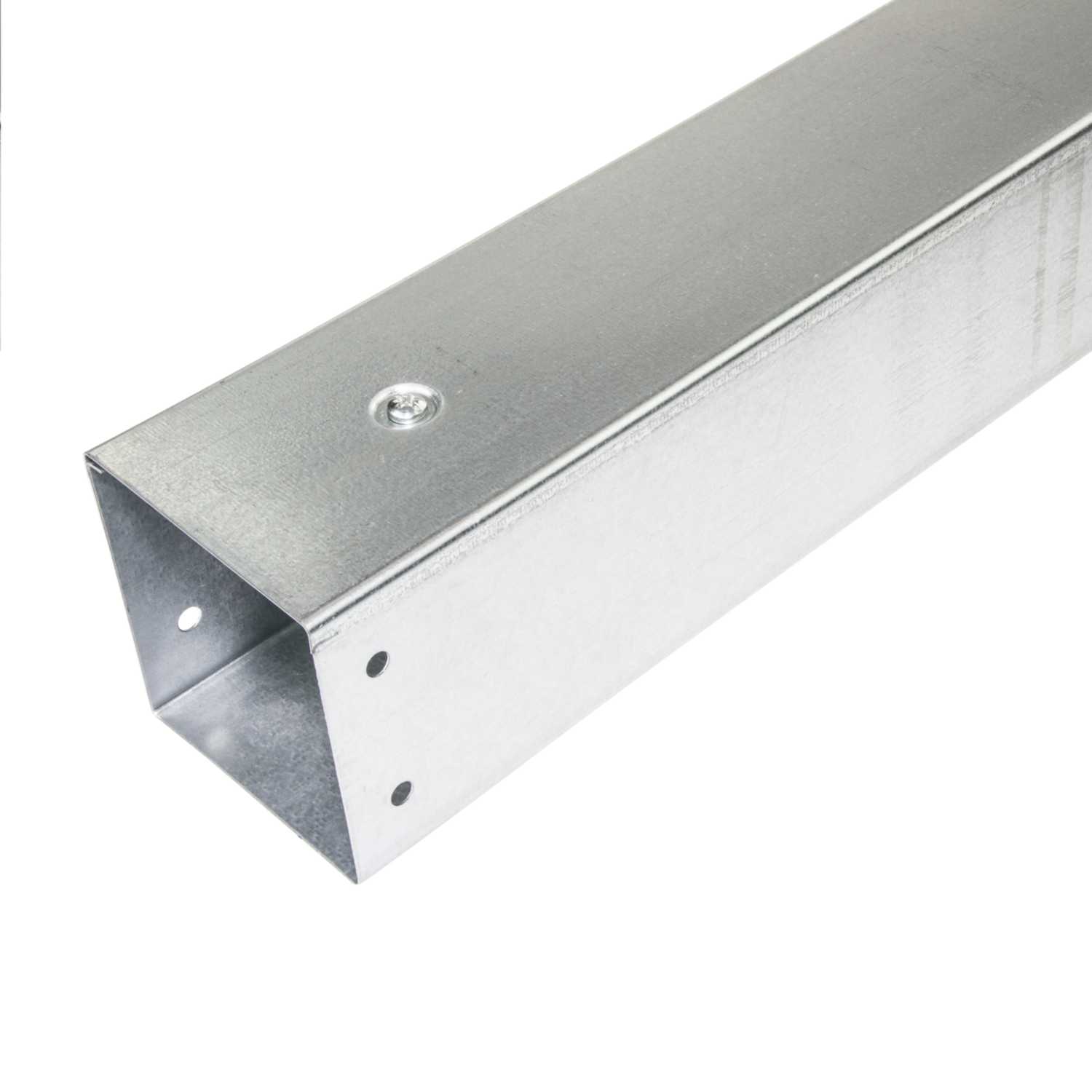 Tamlex MRE44 100mm x 100mm Galvanised Steel Trunking (3m Length) (MRE44 ...