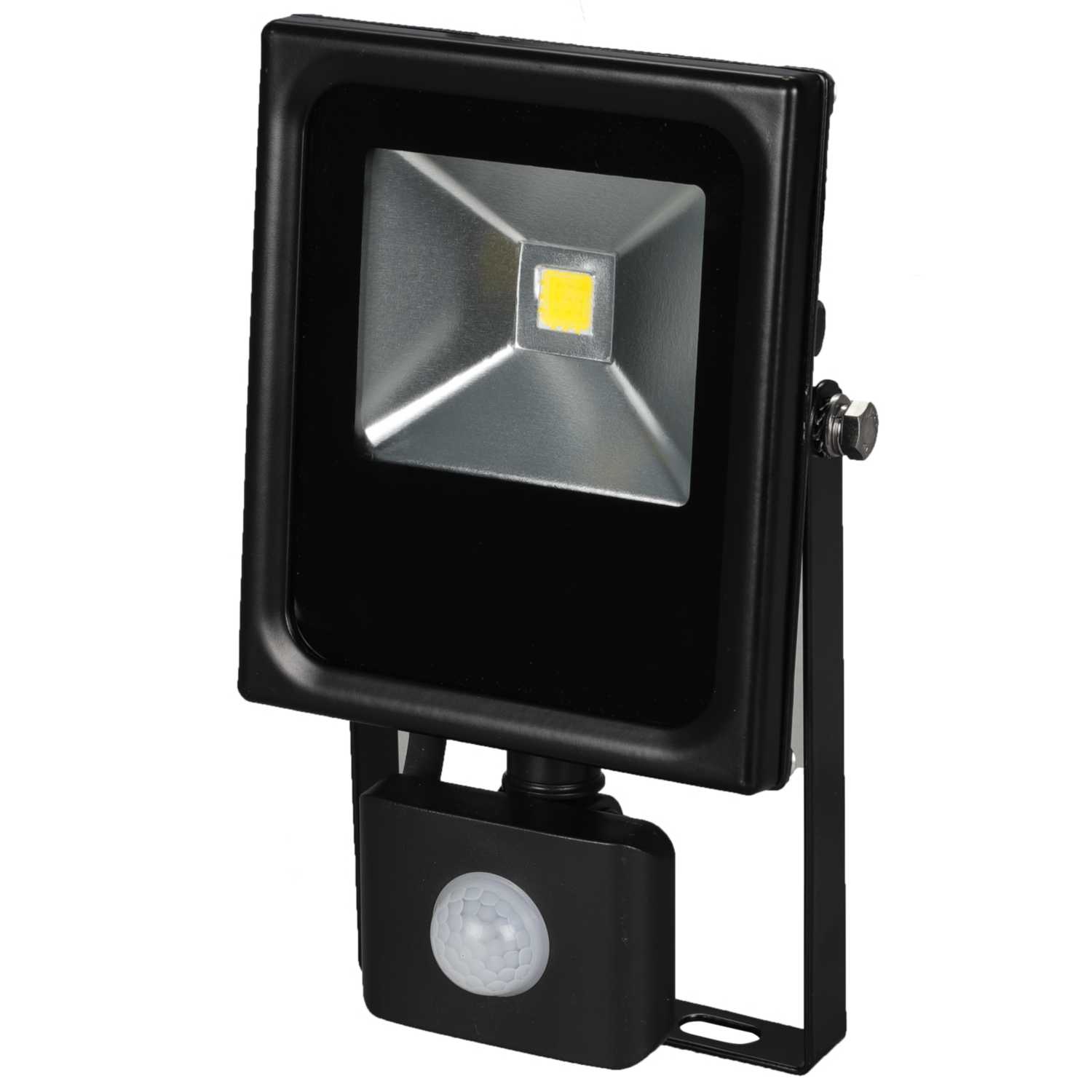 Xcite 10W LED Slim Floodlight with PIR Black 4000K (XCSF10NWP) CEF