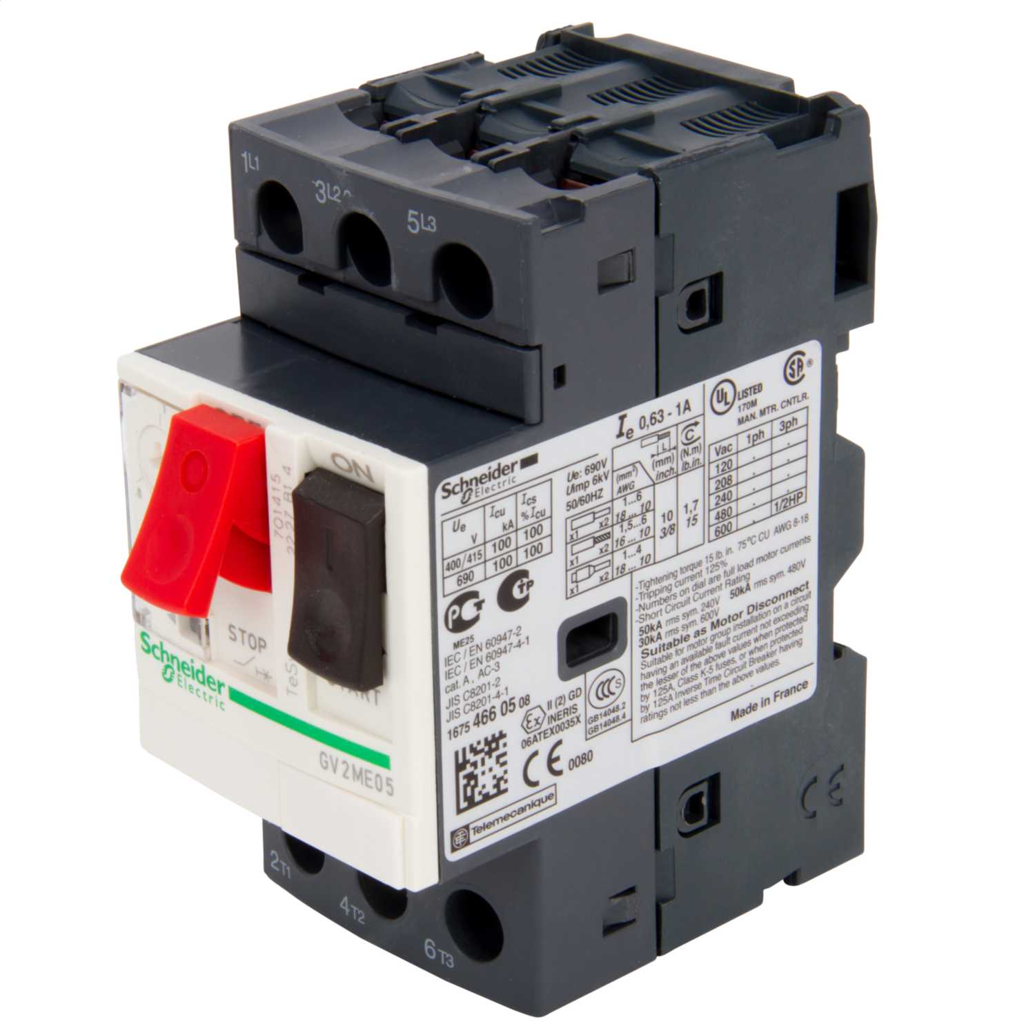 Schneider Telemecanique 0.63A to 1A 12kA Thermal Circuit