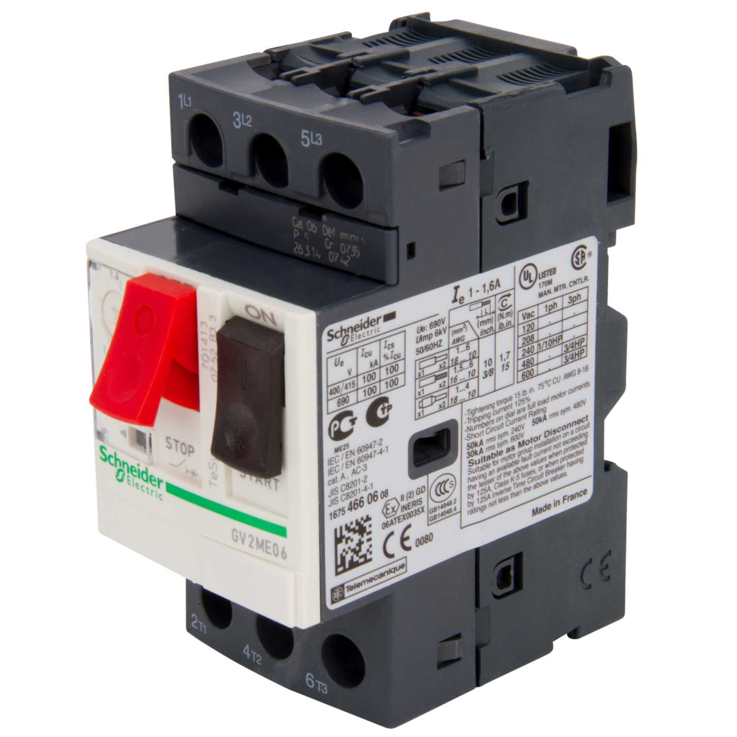 Schneider Telemecanique 1A to 1.6A 100kA Thermal Circuit