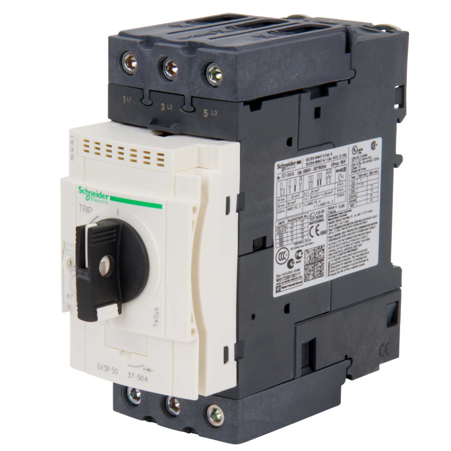 Schneider Telemecanique 50A Thermal Circuit Breaker 690V