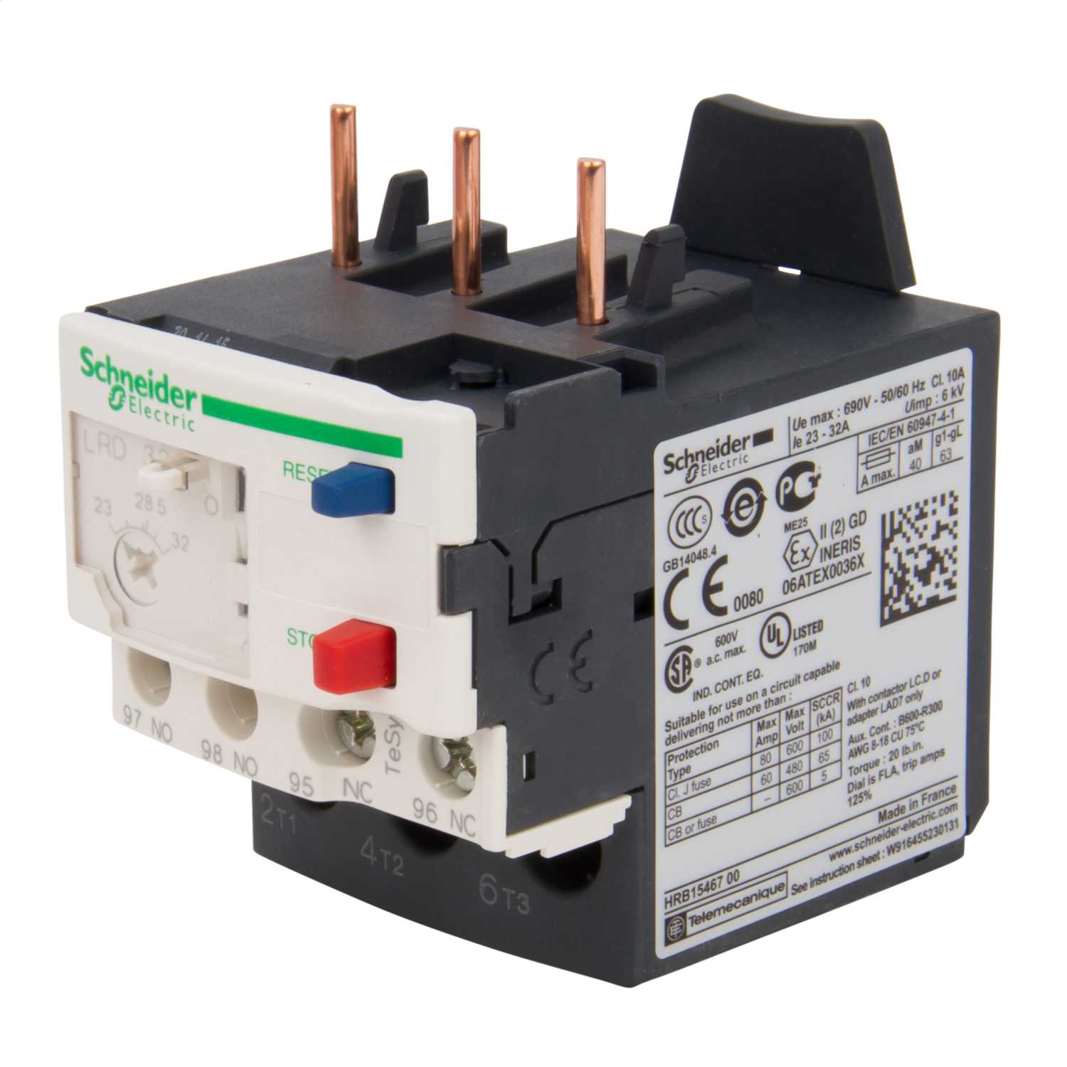 Telemecanique 0.63 to 1A Thermal Overload Relay (LRD05) CEF