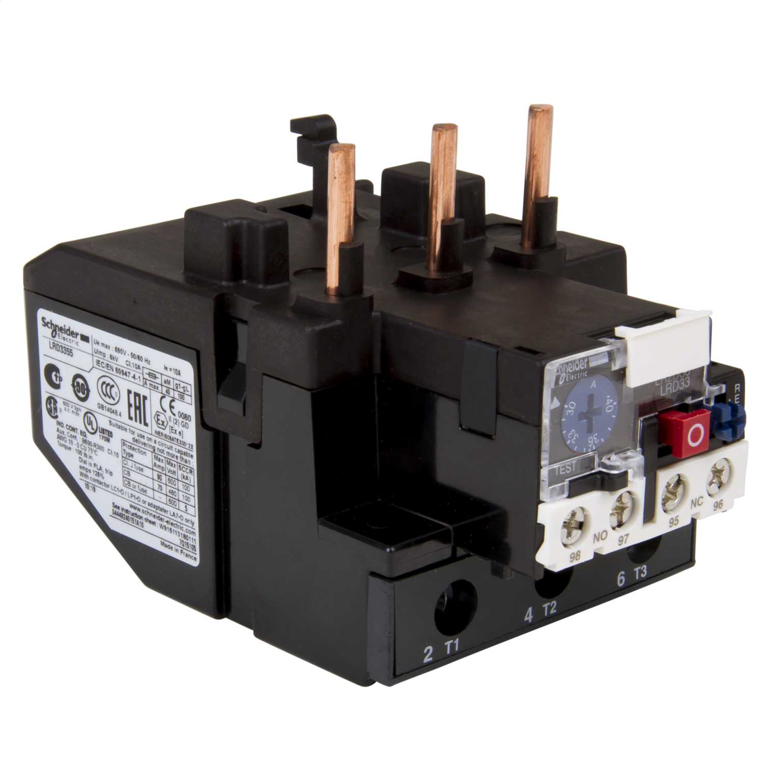 Schneider Telemecanique 30 to 40A Thermal Overload Relay (LRD3355) CEF