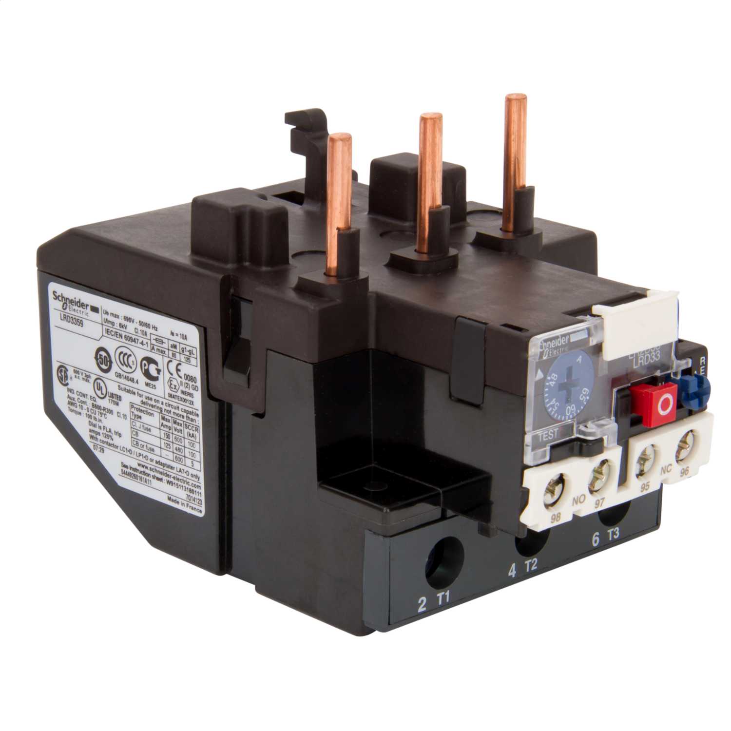 Schneider Telemecanique TeSys 48 to 65A Thermal Overload Relay (LRD3359