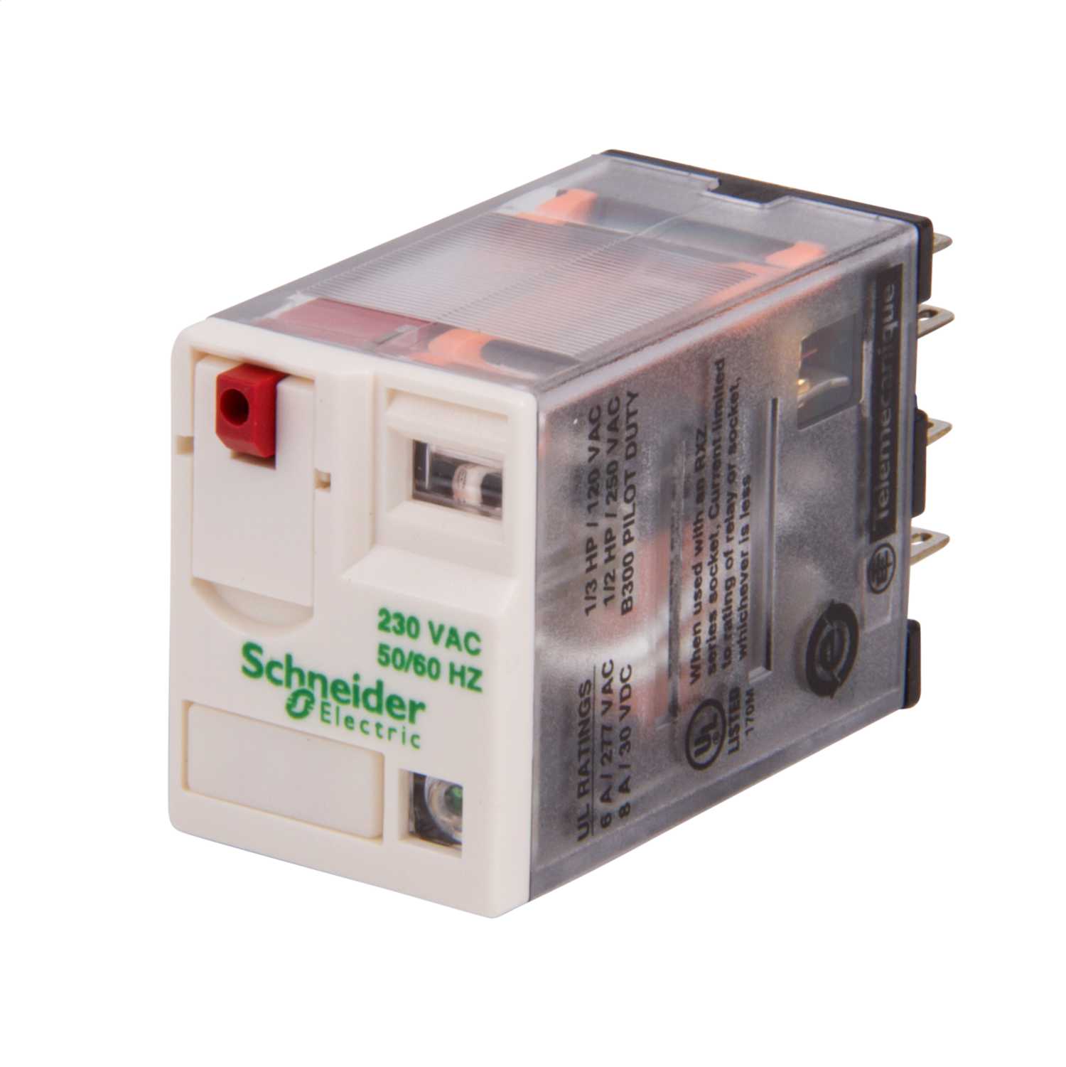 Schneider Telemecanique 14 Pin 230V AC 6A Miniature Plug In Relay with