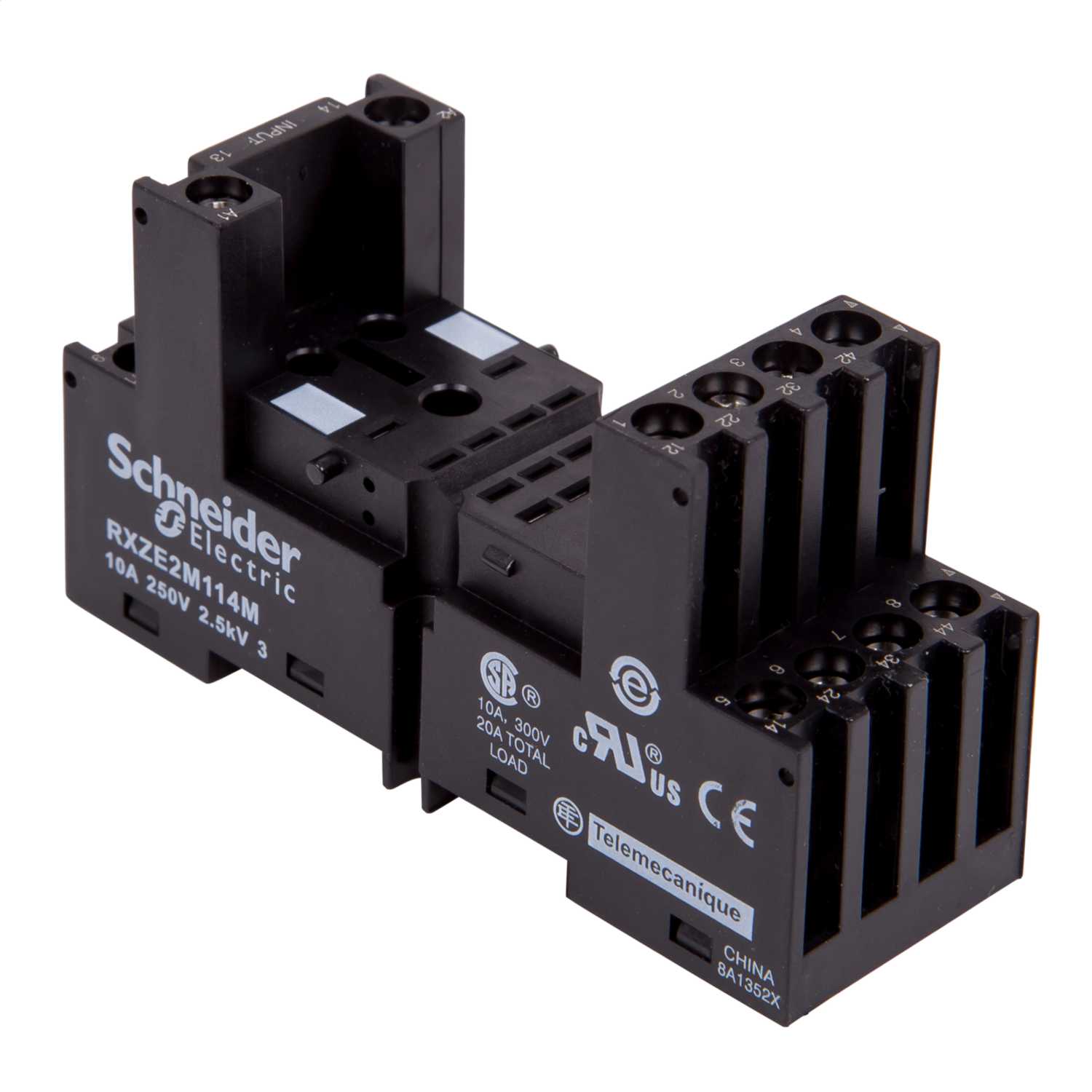 Schneider Telemecanique 10A Mixed Contact Relay Base (RXZE2M114M) CEF
