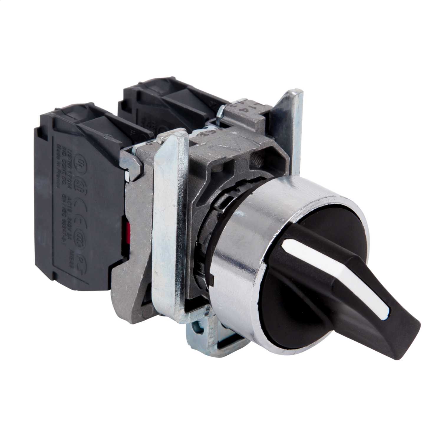 Schneider Telemecanique 2 Position 1 NO + 1 NC Selector Switch (XB4BD25