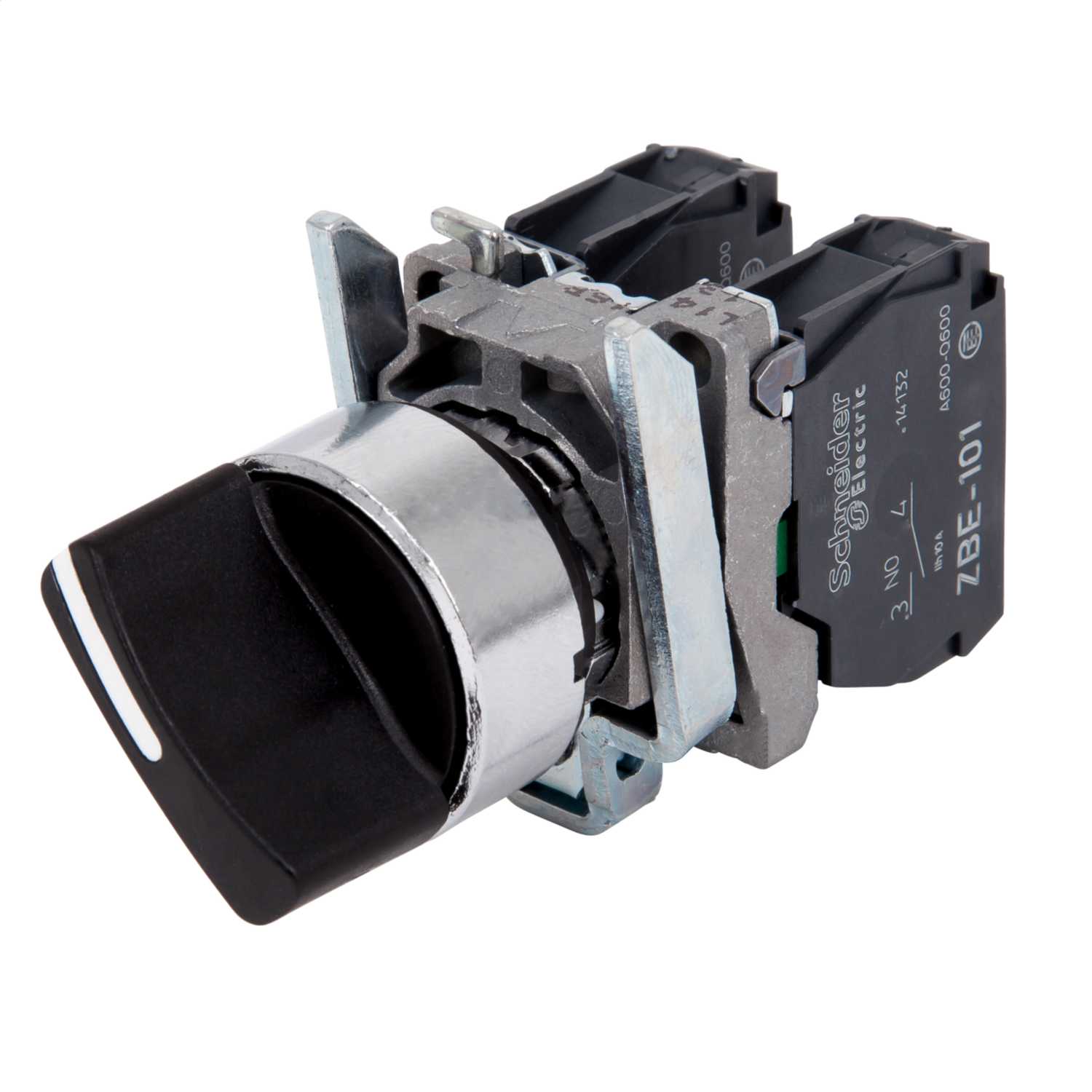 Schneider Telemecanique 2 Position 1 NO + 1 NC Selector Switch (XB4BD25