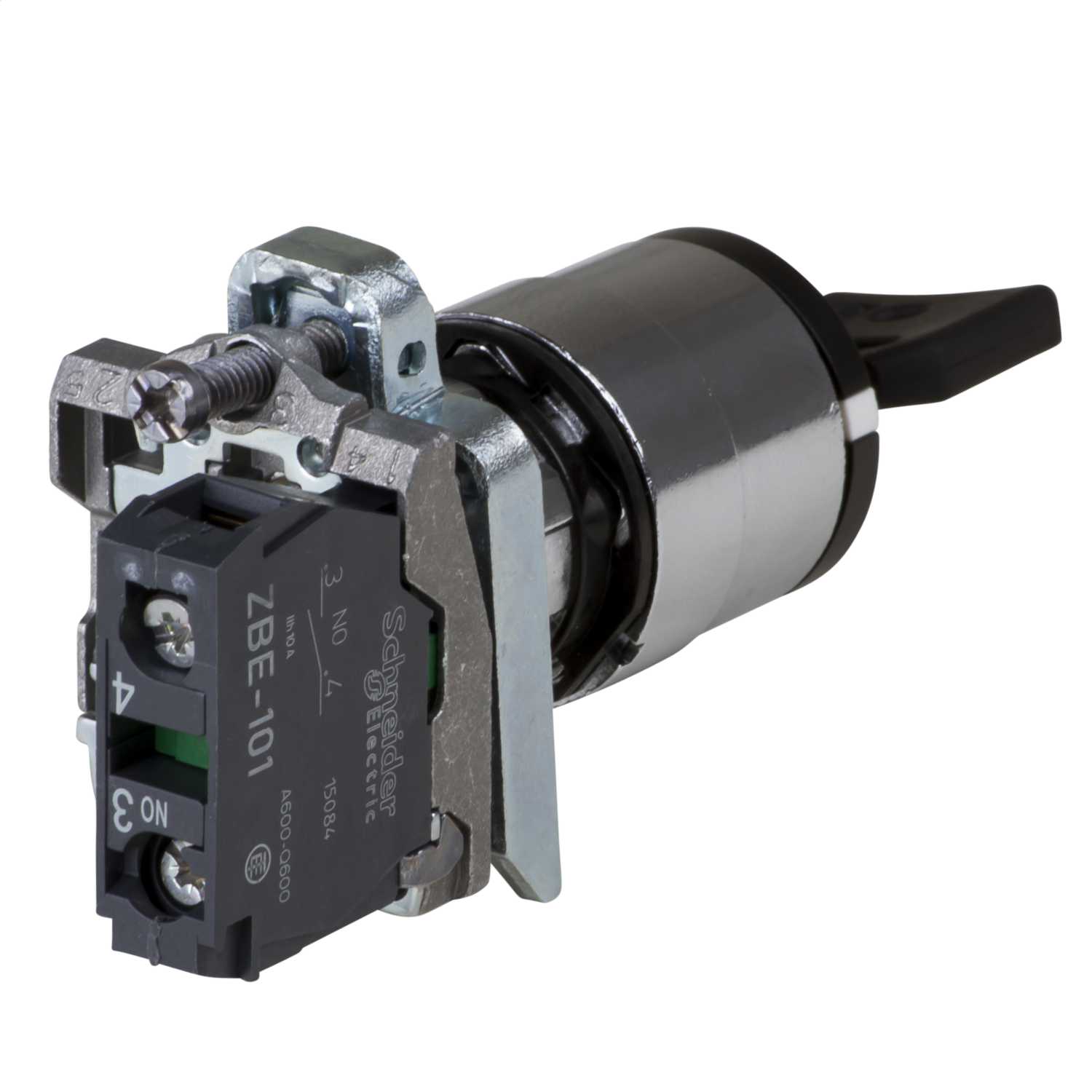 Schneider Telemecanique Ronis 455 Key Switch 2 Position Stay Put 1 NO ...