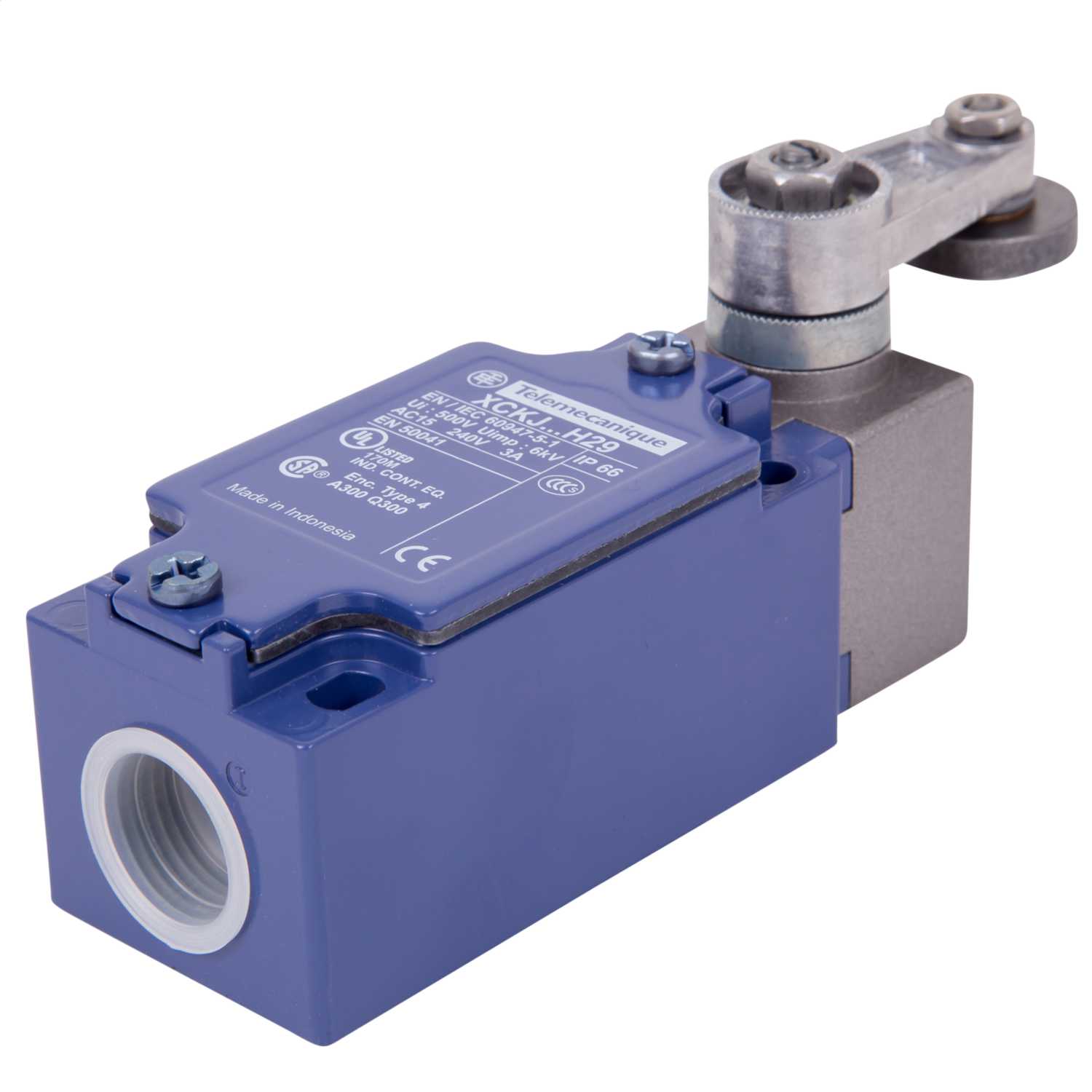 Schneider Telemecanique Limit Switch steel roller lever 1 NC + 1 NO