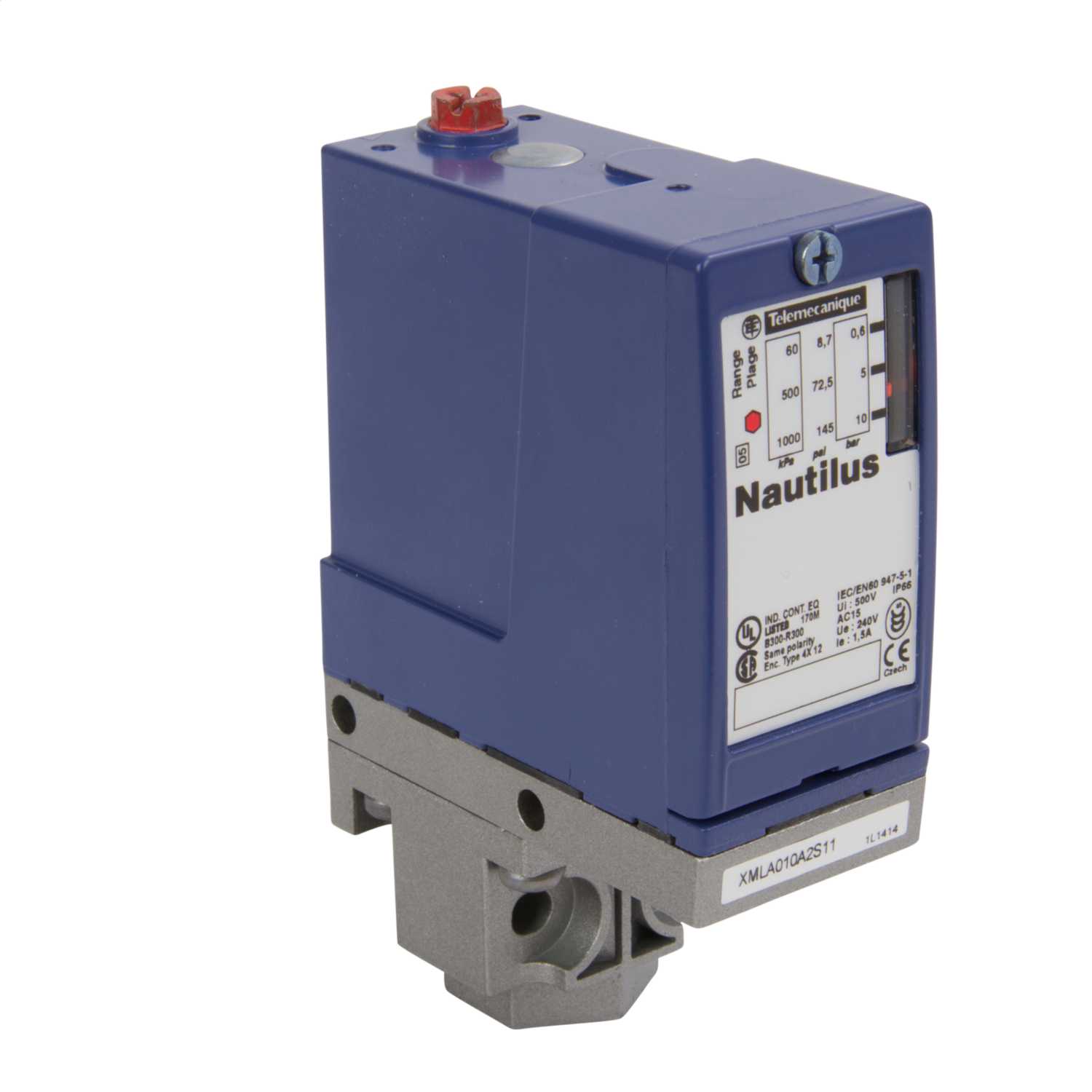 Schneider Telemecanique Pressure Switch 10 Bar Fixed Scale 1 Threshold