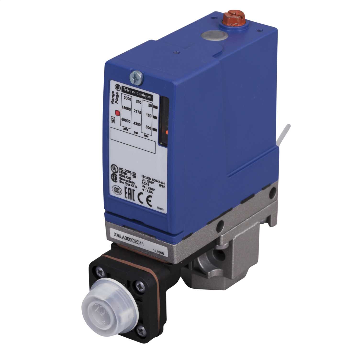 Schneider Telemecanique Pressure Switch 300 bar 1 C/O (XMLA300D2C11) CEF