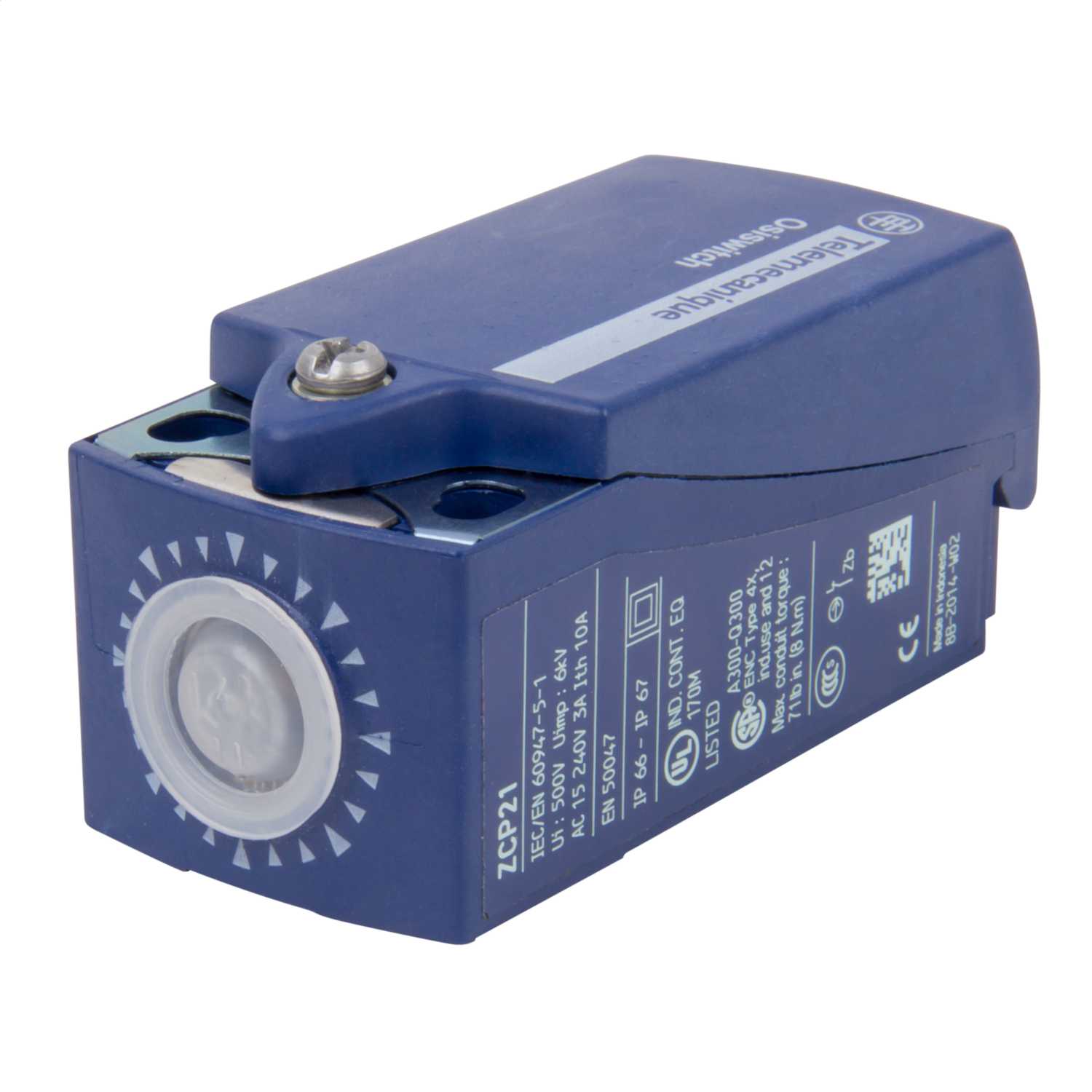 Schneider Telemecanique 10A Limit Switch with 1 NC and 1 NO 500V (ZCP21