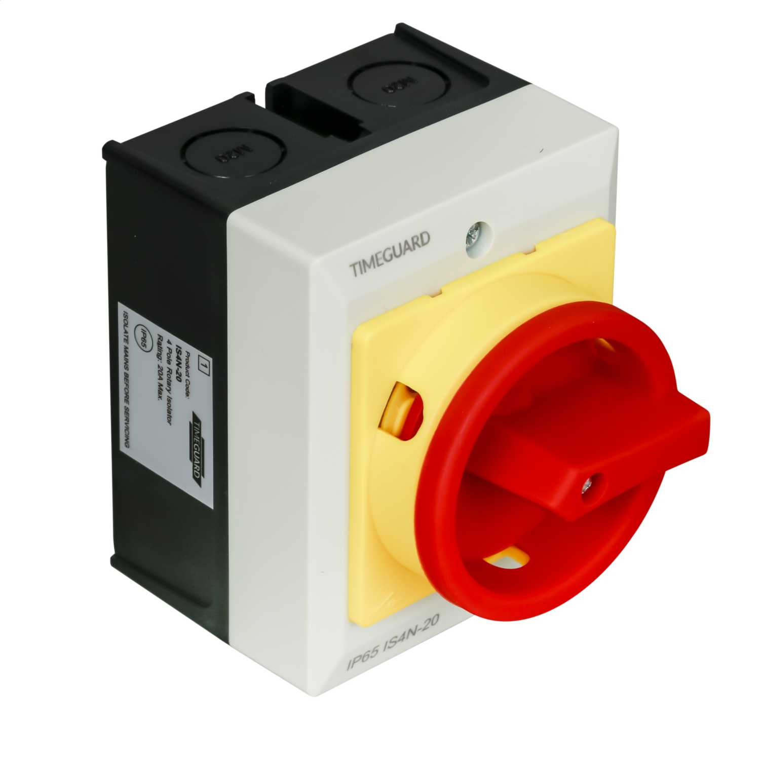 Timeguard 20A 4 Pole Rotary Isolator Switch IP65 (IS4N-20) | CEF