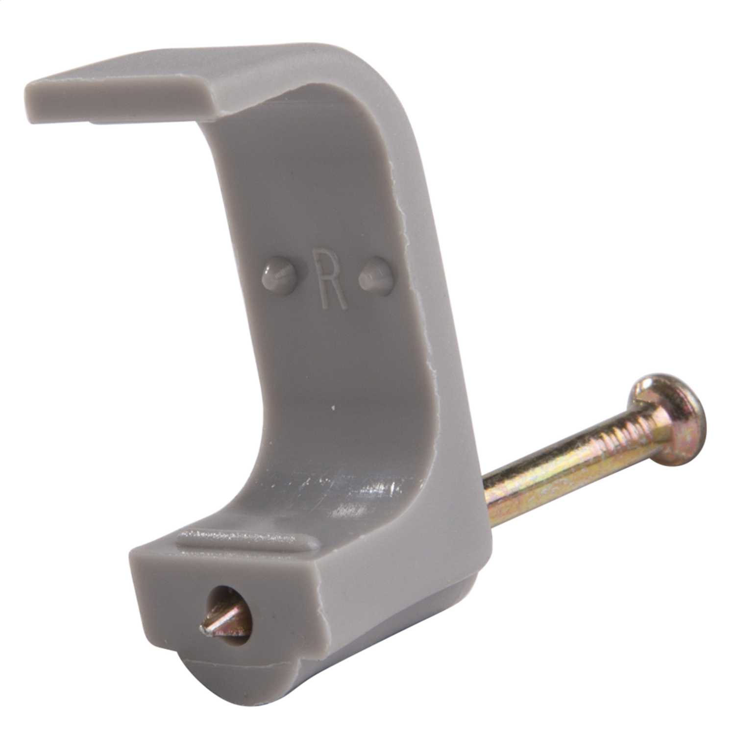 Schneider Tower 16.0mm Twin & Earth Flat Clips Grey (Pack of 100