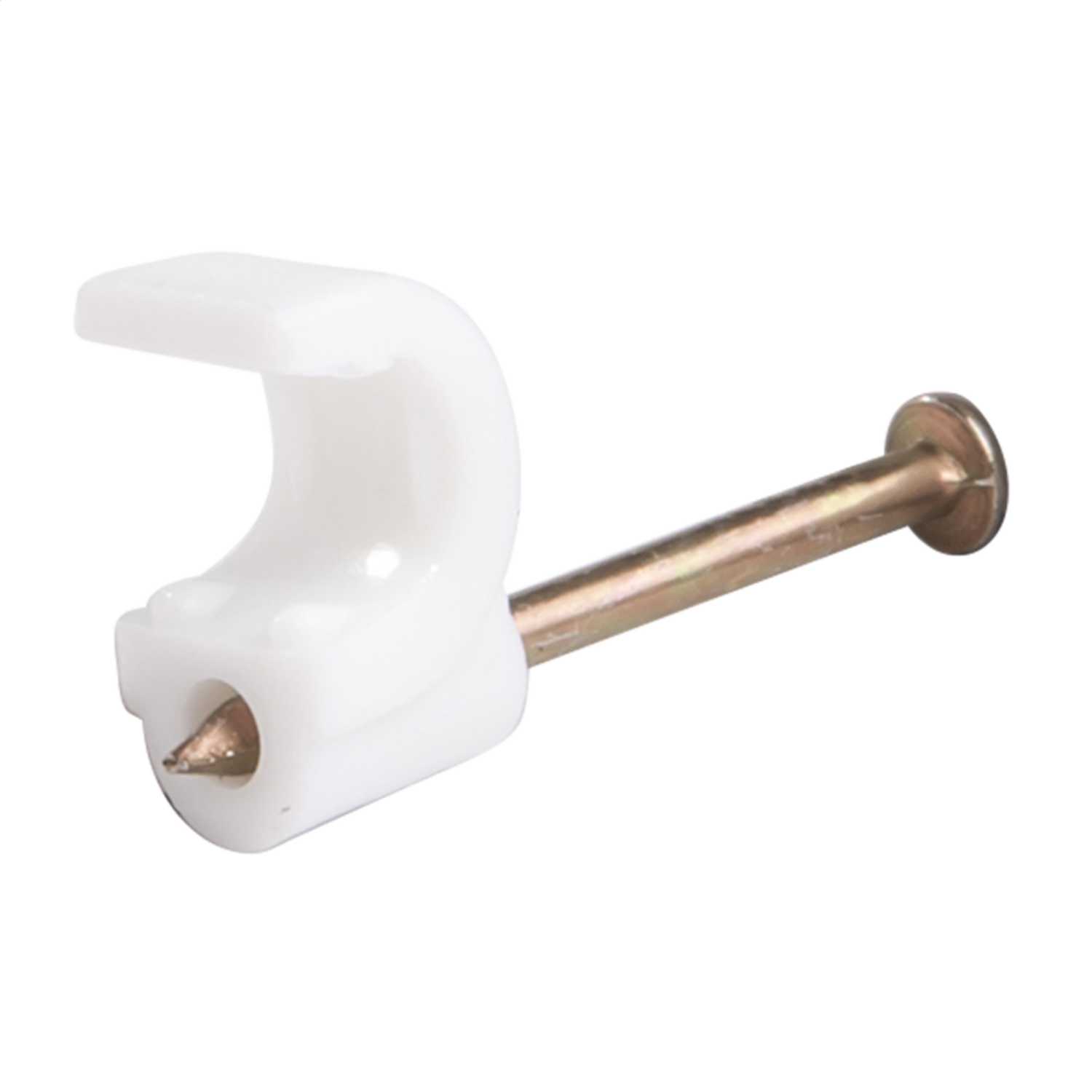 Tower 4.0mm Round Clips White (Pack of 100) (70CWRC4) CEF