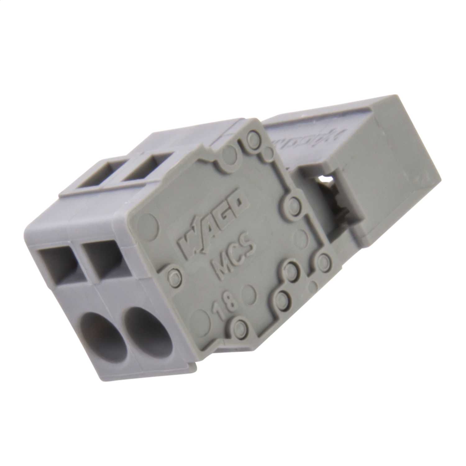 Wago Male Connector 2 Way Pin Spacing Grey (Sold in 1's) (231602) CEF