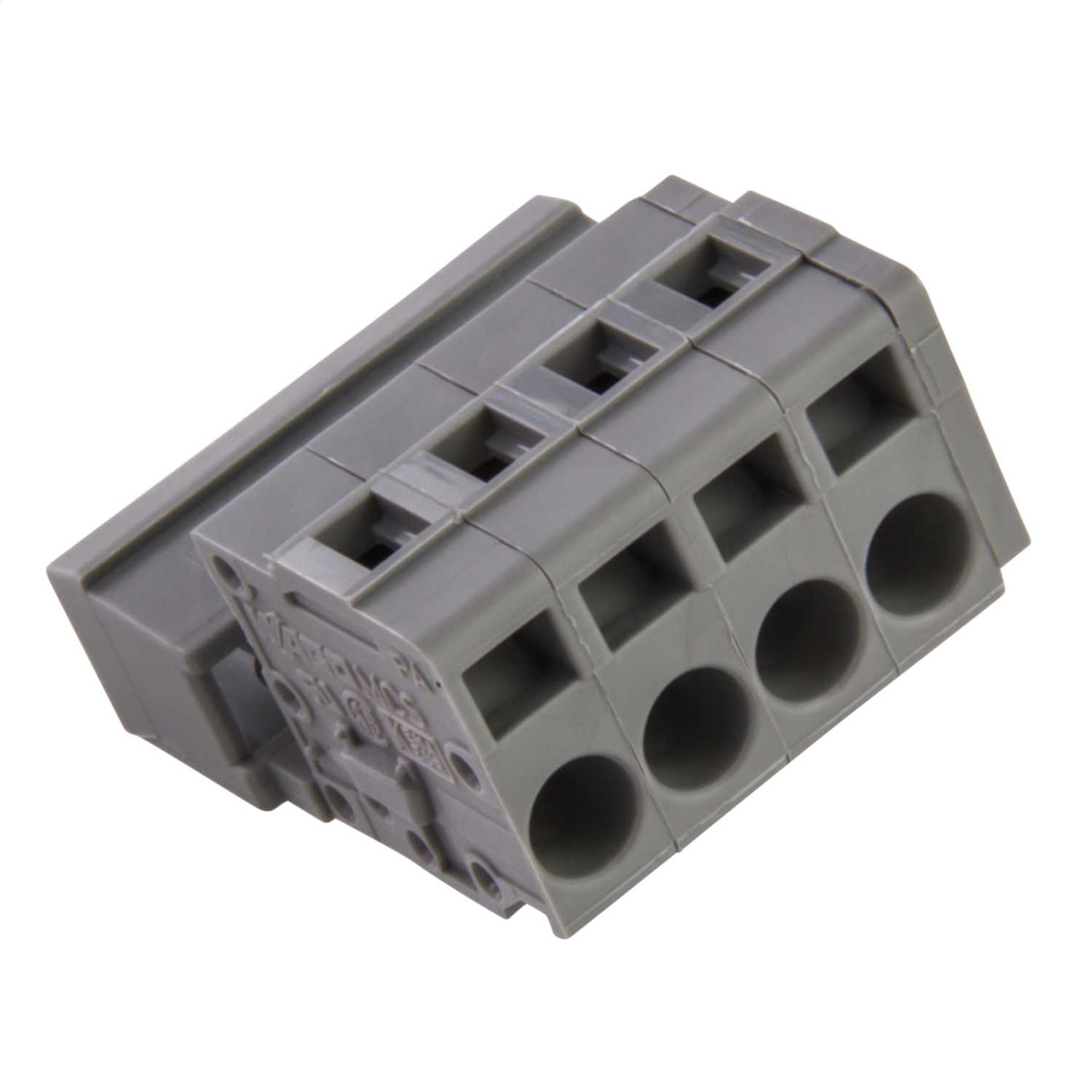 Wago Male Connector 4 Pole Pin Spacing Grey (Sold in 1's) (231-604) | CEF