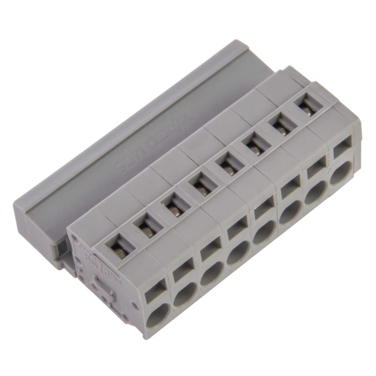 Wago Male Connector 8 Way Pin Spacing Grey (Sold in 1's) (231608) CEF