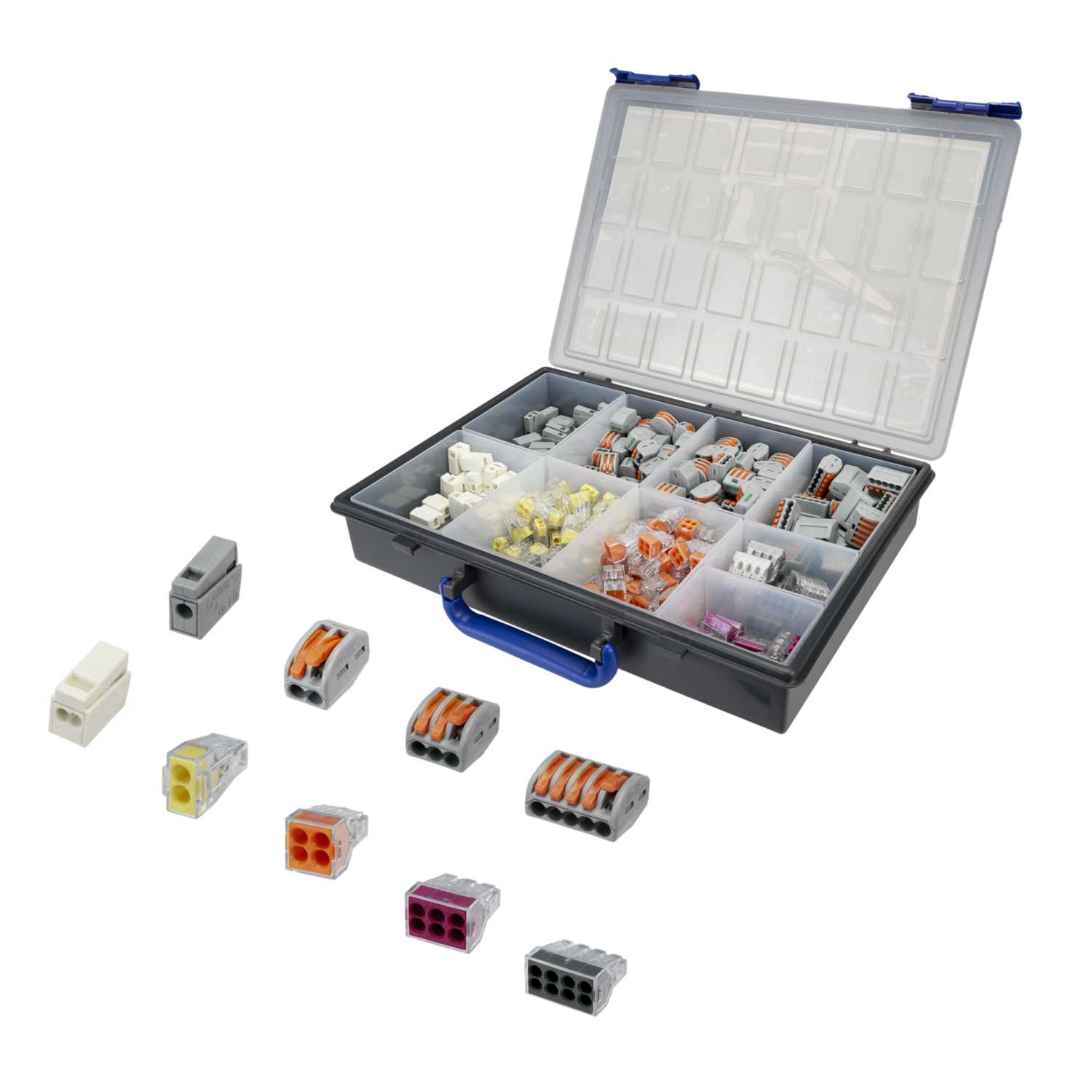 Wago Professional Installation Box with 240 Assorted Connectors and