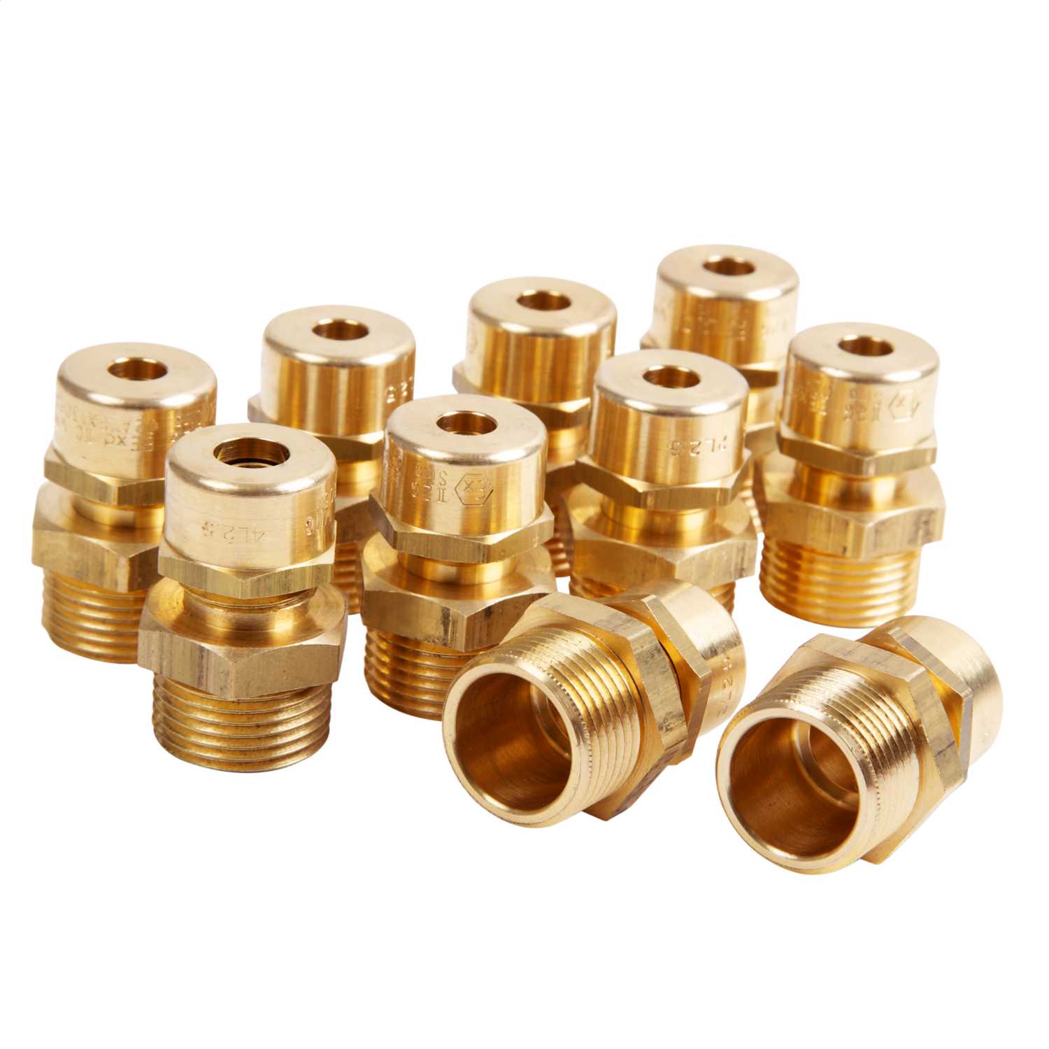 Wrexham 20mm Brass Gland for 3L2.5 Mineral Insulated Cable (Pack of 10) (WRGM3L2.5/20) CEF