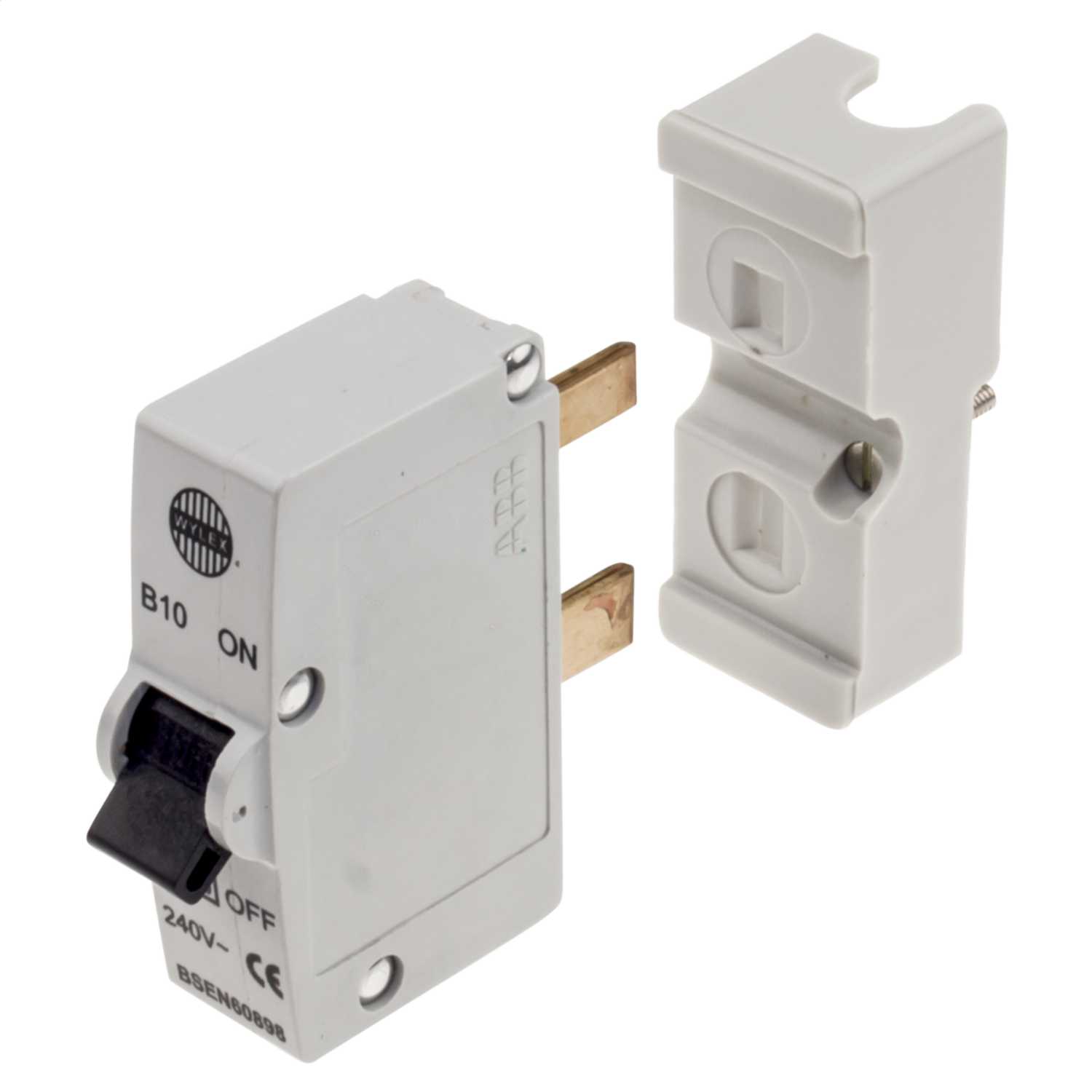 Wylex 10A Single Pole 3kA B Curve Plug In MCB (B10) | CEF