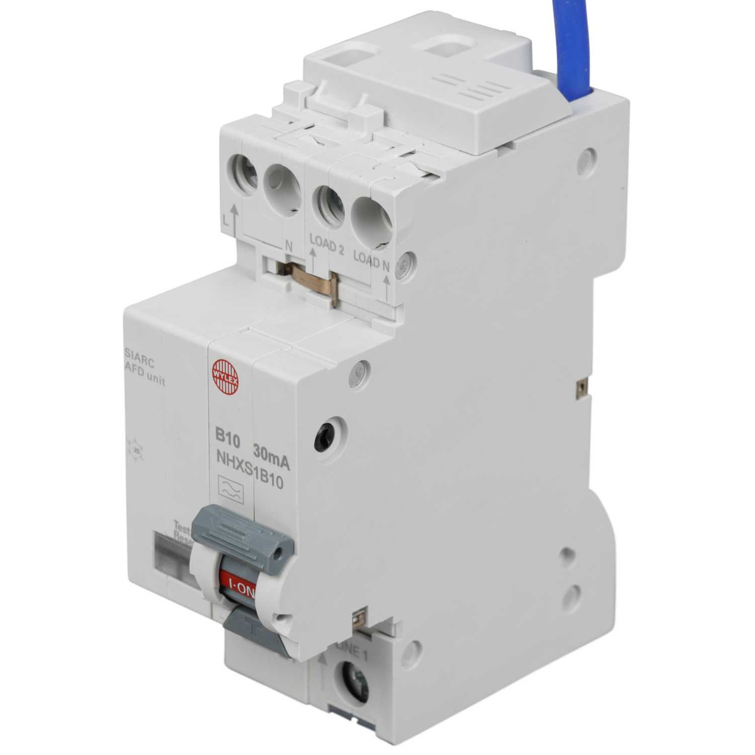 Wylex 10A Double Pole 2 Module B Curve 6kA 30mA AFDD Combined RCBO ...