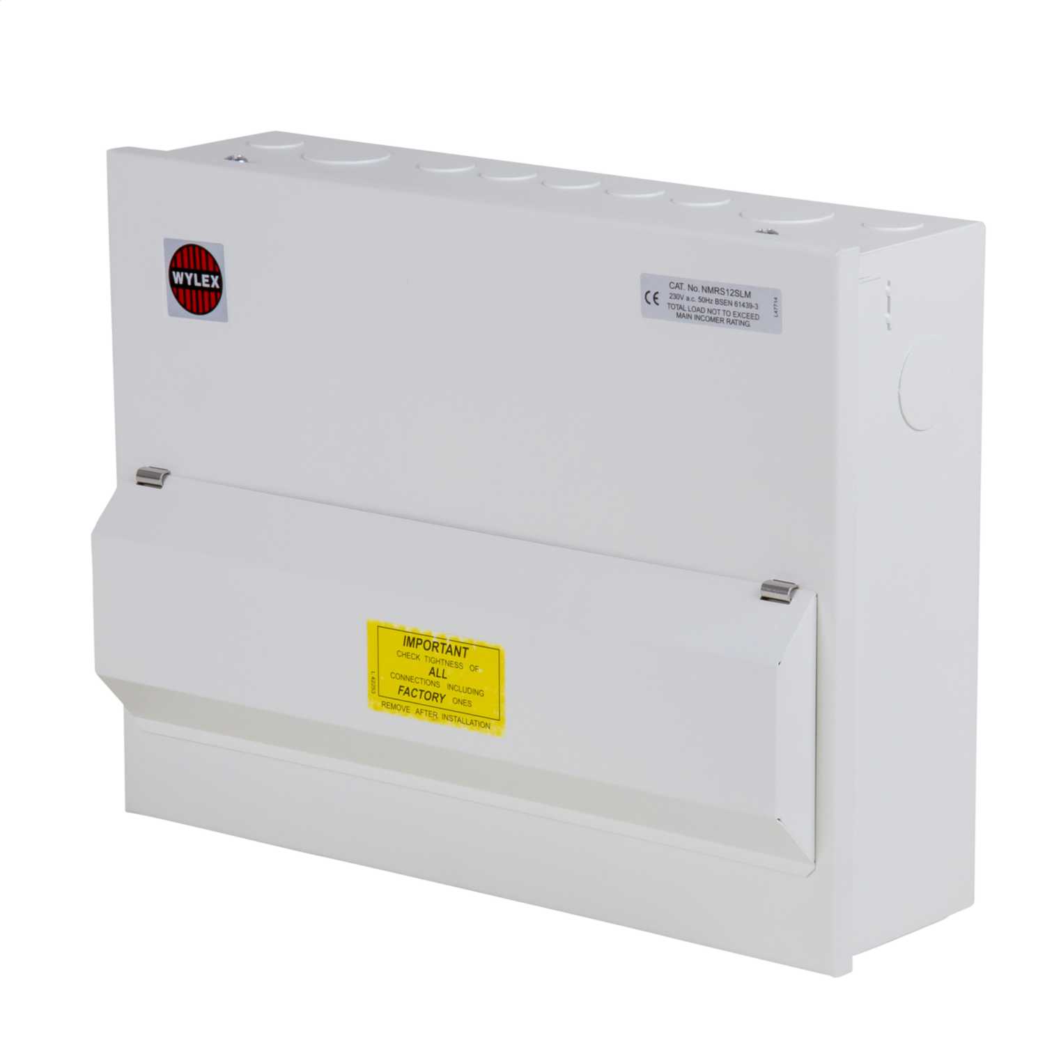 Wylex 12 Way Flexible Split Load Metal Clad Consumer Unit (NMRS12SLM) CEF