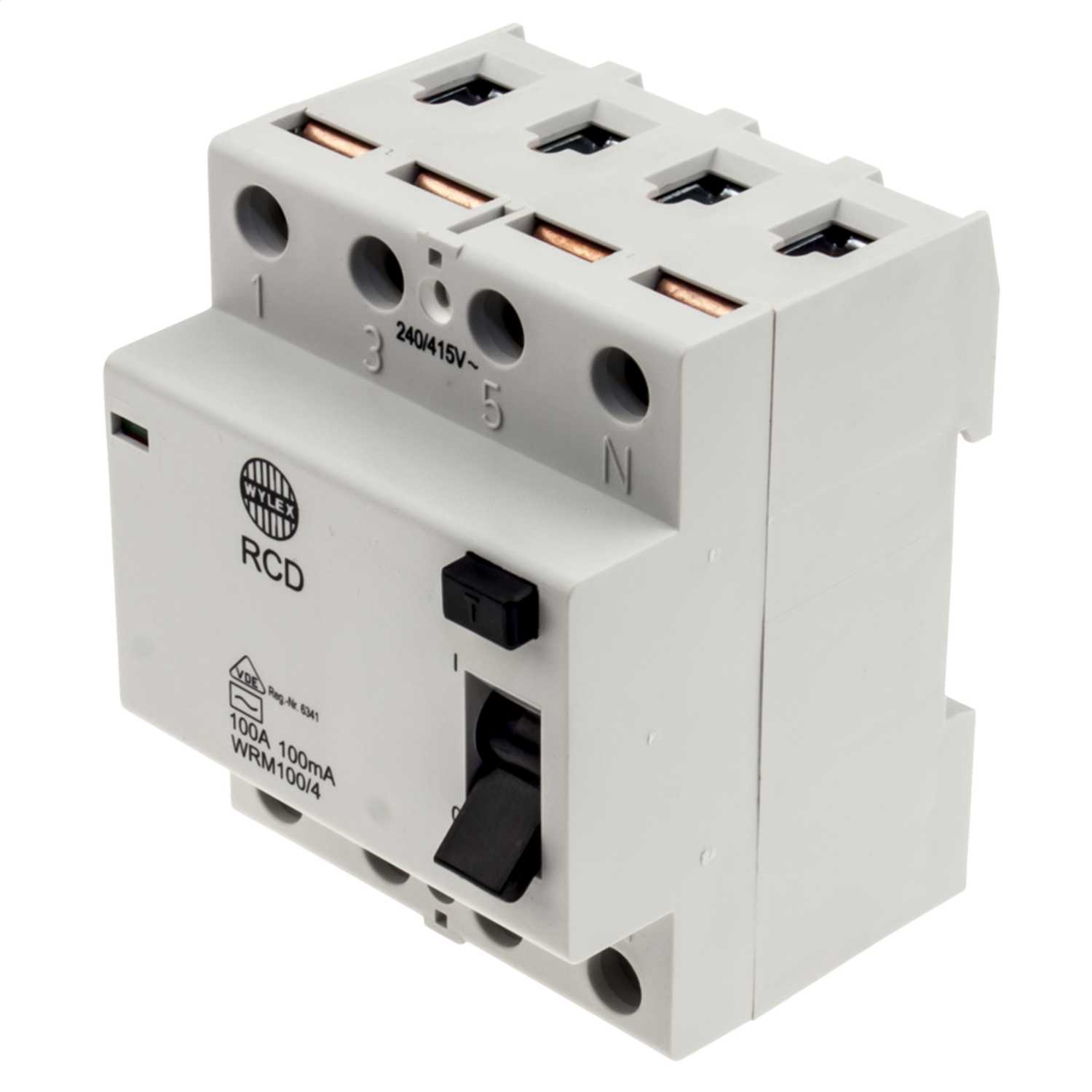 Wylex 100A 4 Pole 100mA Type AC RCD (WRM100/4) CEF