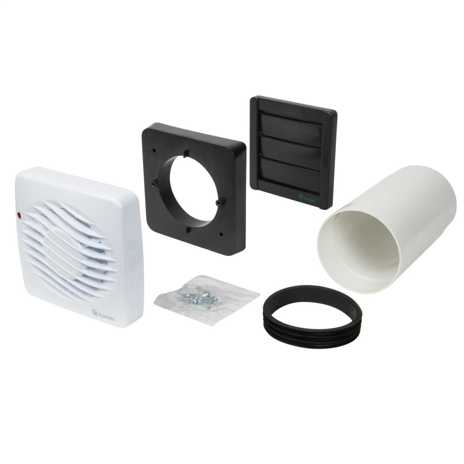 Xpelair DX100T 100mm 4" Single Speed Fan with Timer (90841AW) CEF